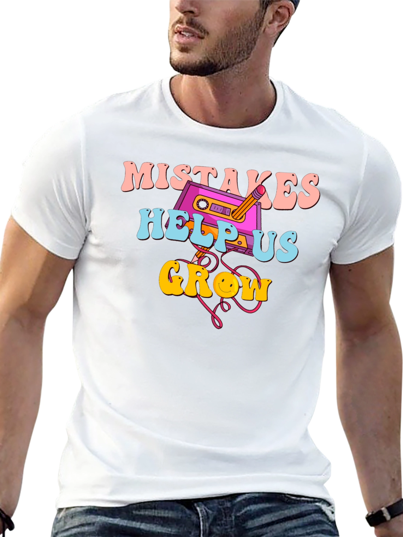 Mistakes Help Us Grow Retro T-Shirt