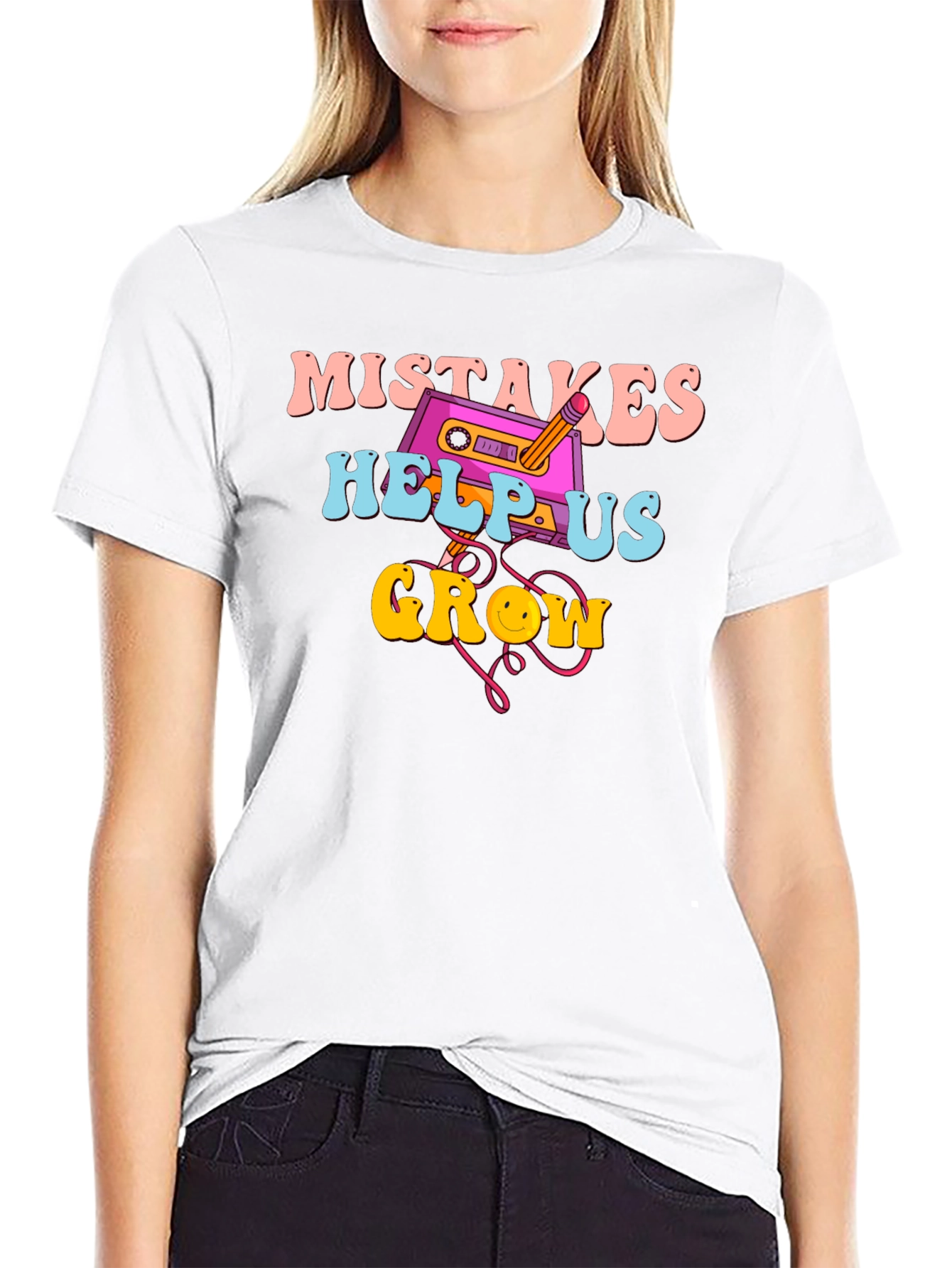 Mistakes Help Us Grow Retro T-Shirt