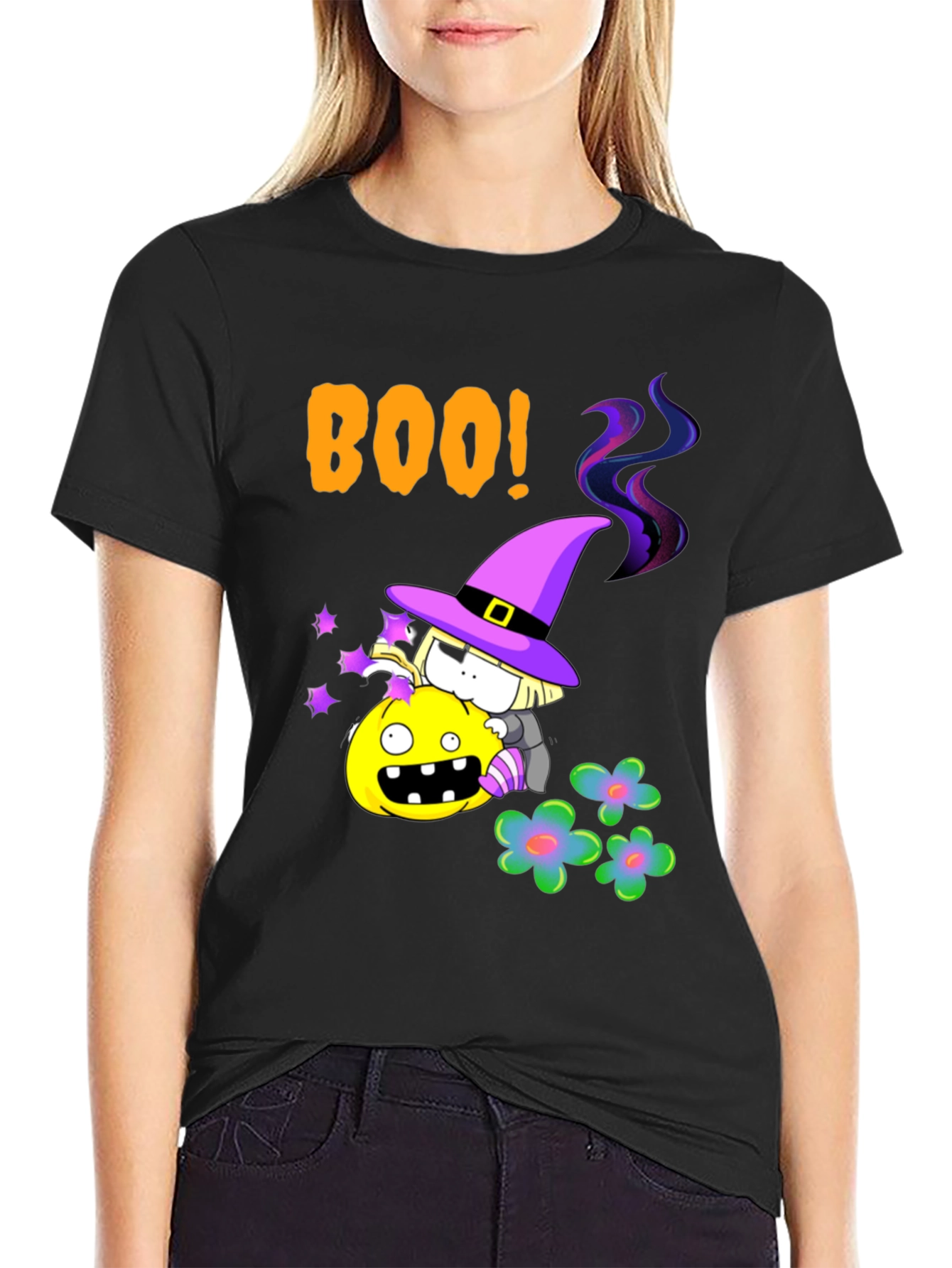 Boo Halloween Witch T-Shirt