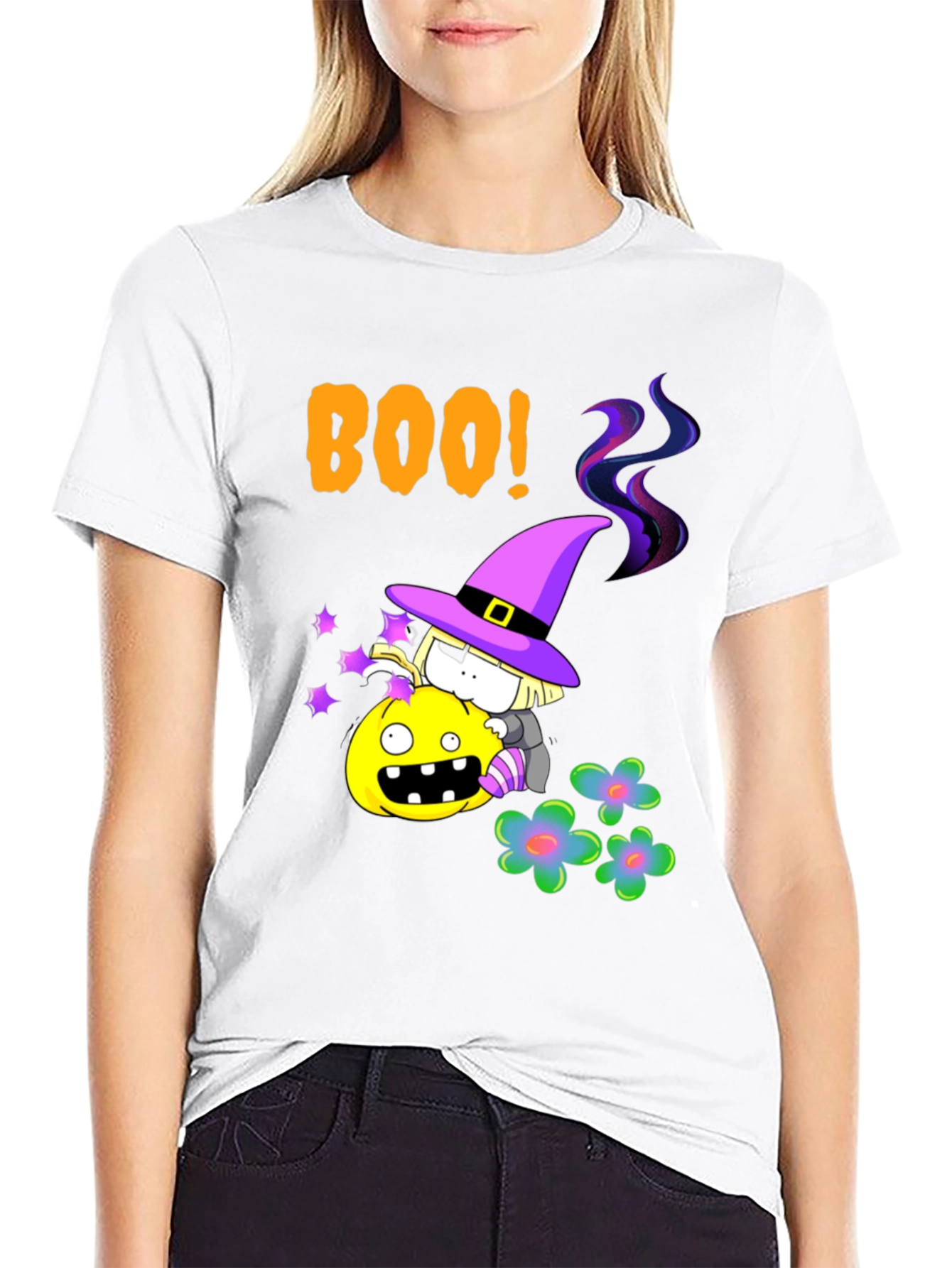 Boo Halloween Witch T-Shirt