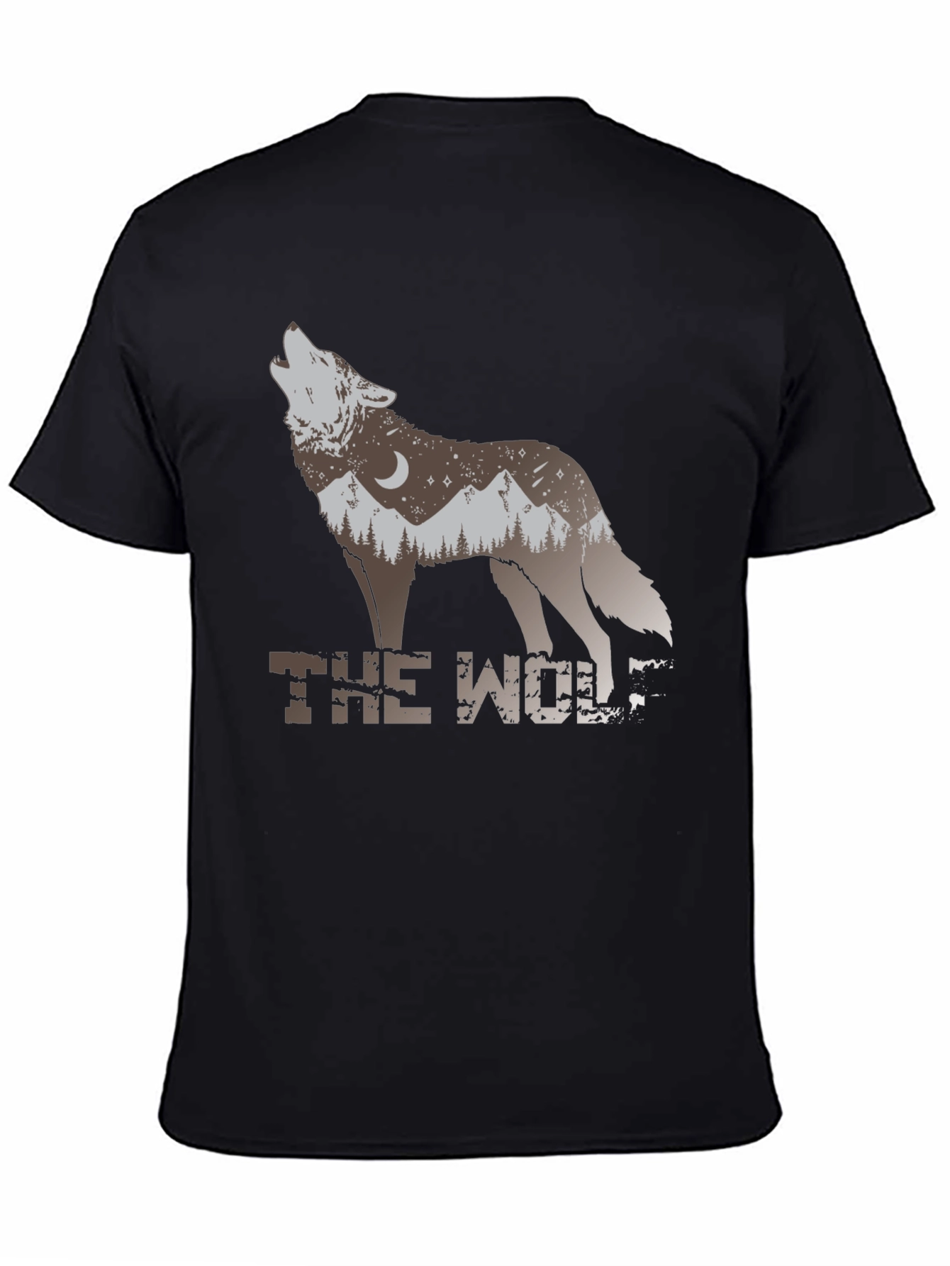 The Wolf Graphic T-Shirt - Nature Design