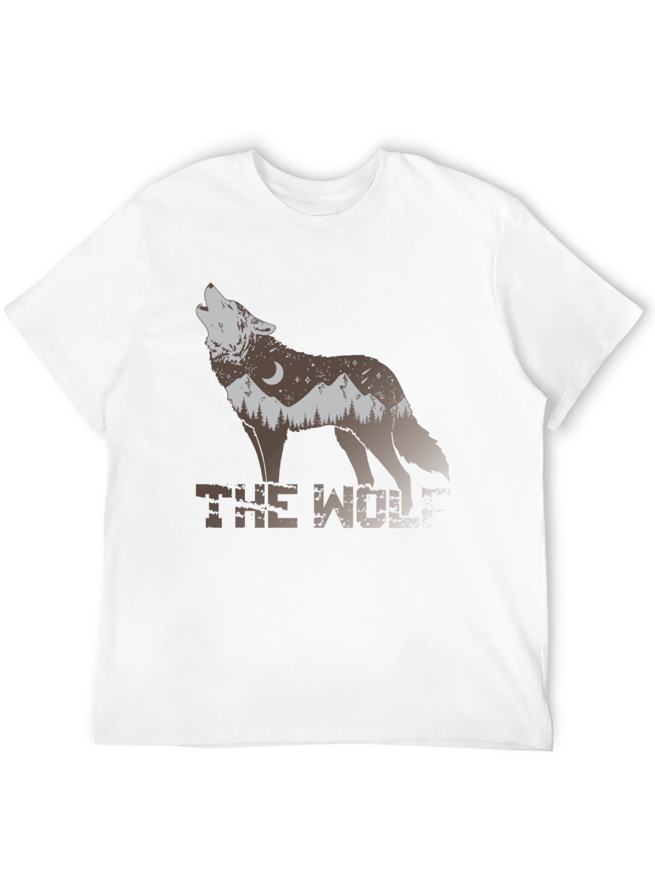 The Wolf Graphic T-Shirt - Nature Design
