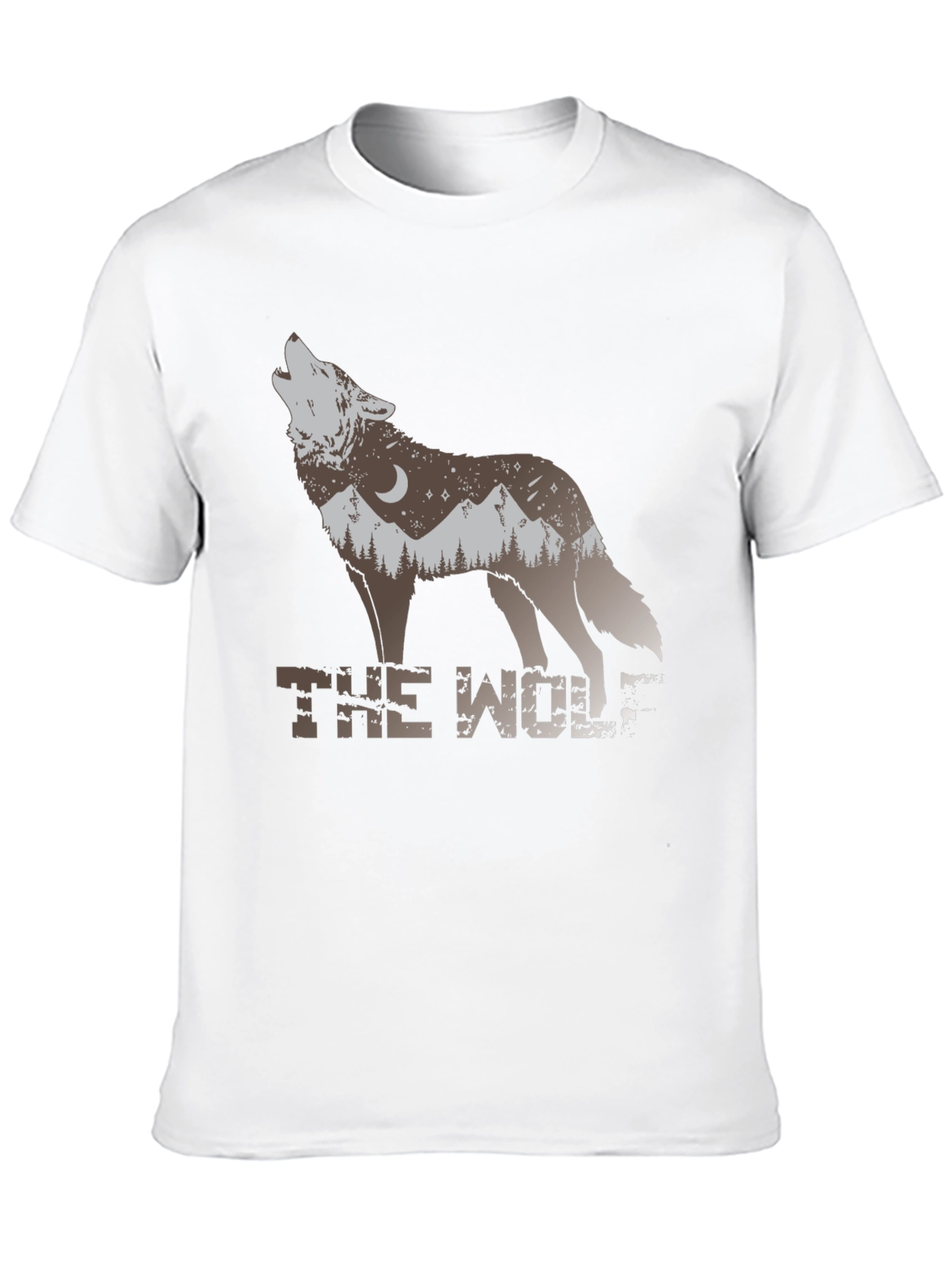 The Wolf Graphic T-Shirt - Nature Design