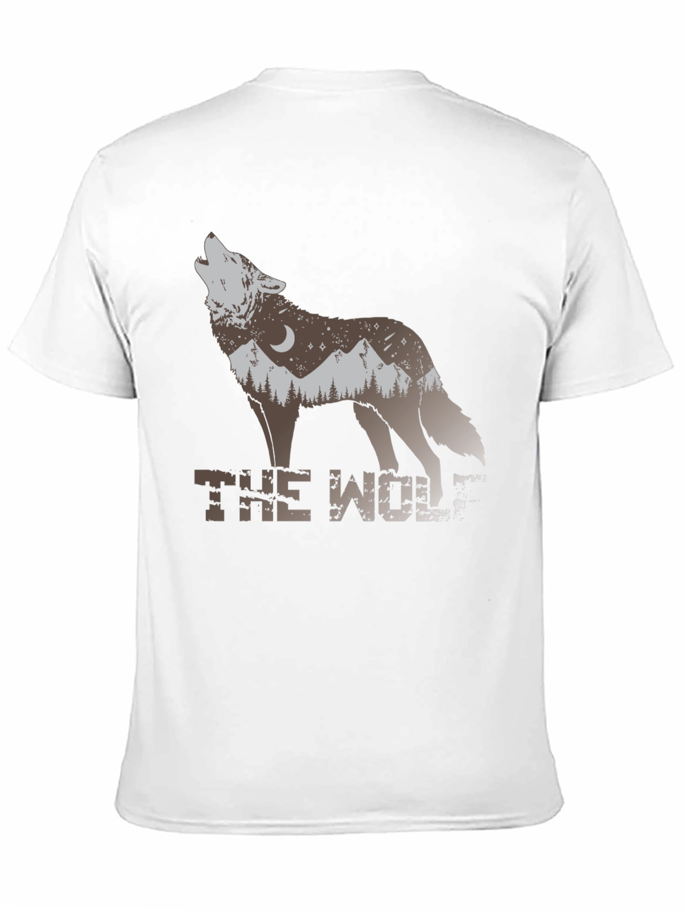 The Wolf Graphic T-Shirt - Nature Design