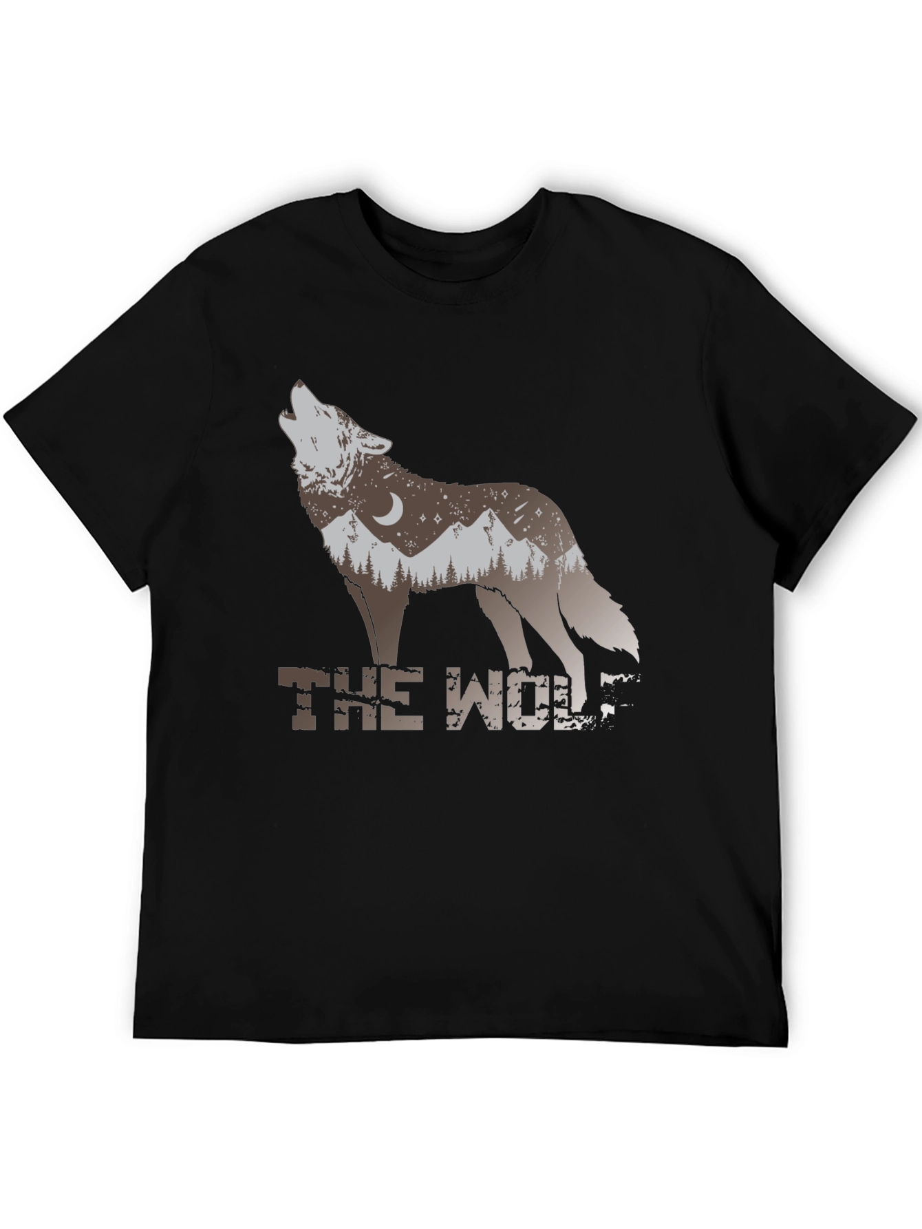 The Wolf Graphic T-Shirt - Nature Design