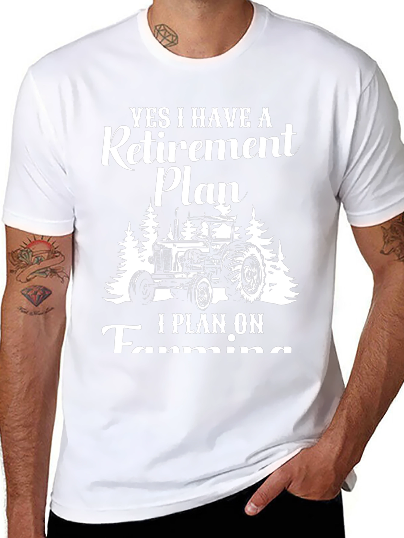 Retirement Plan Farming Graphic Tee