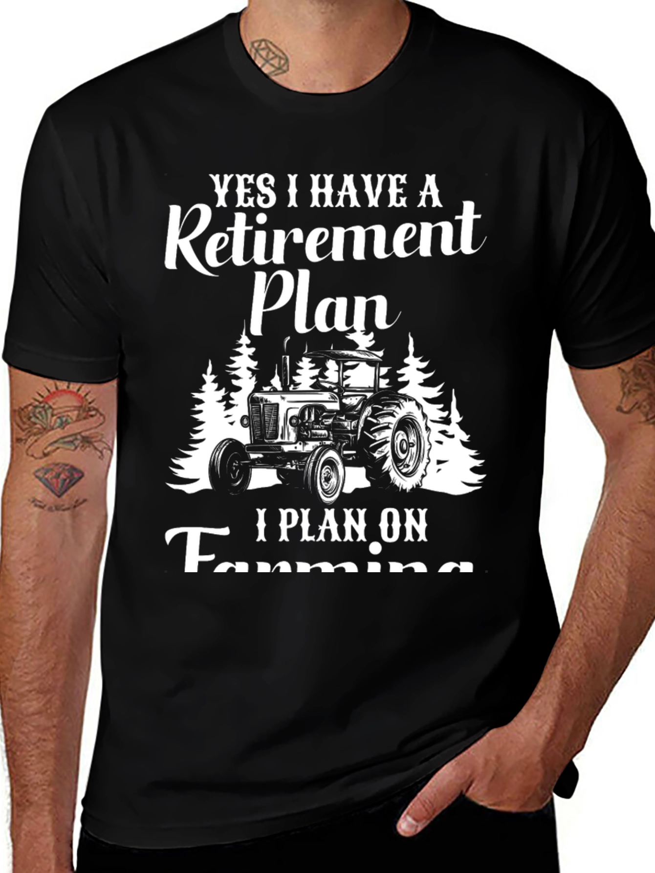 Retirement Plan Farming Graphic Tee