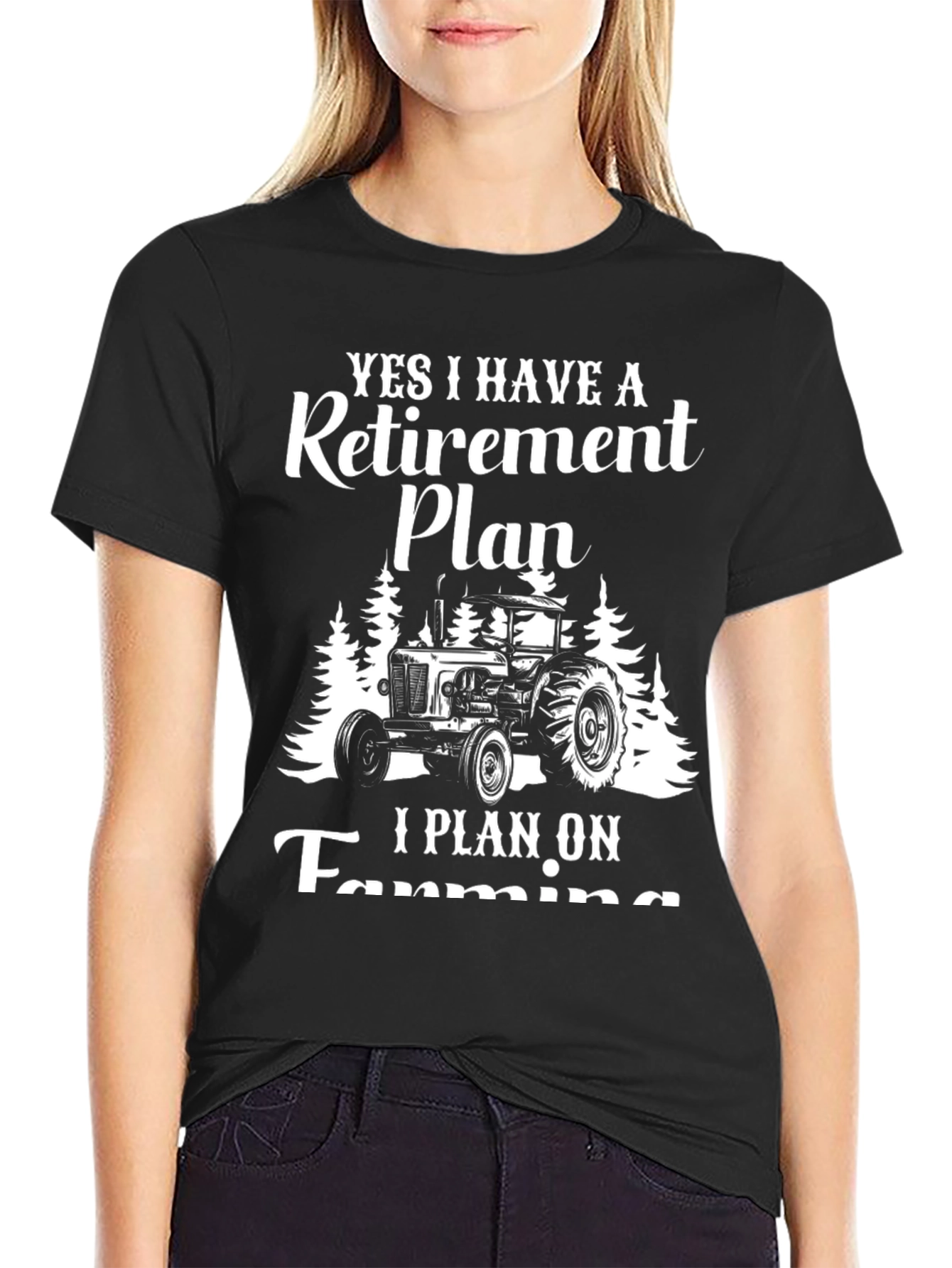 Retirement Plan Farming Graphic Tee