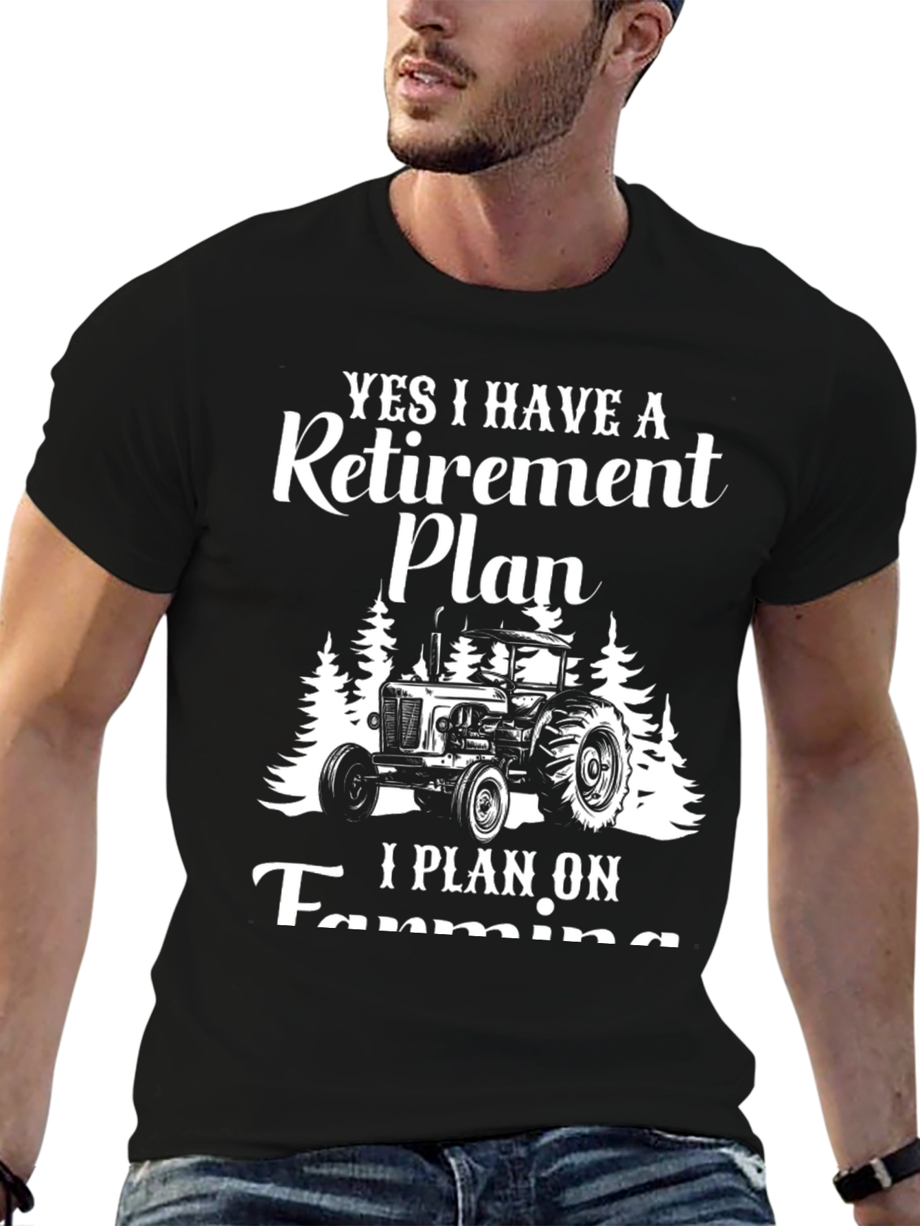 Retirement Plan Farming Graphic Tee