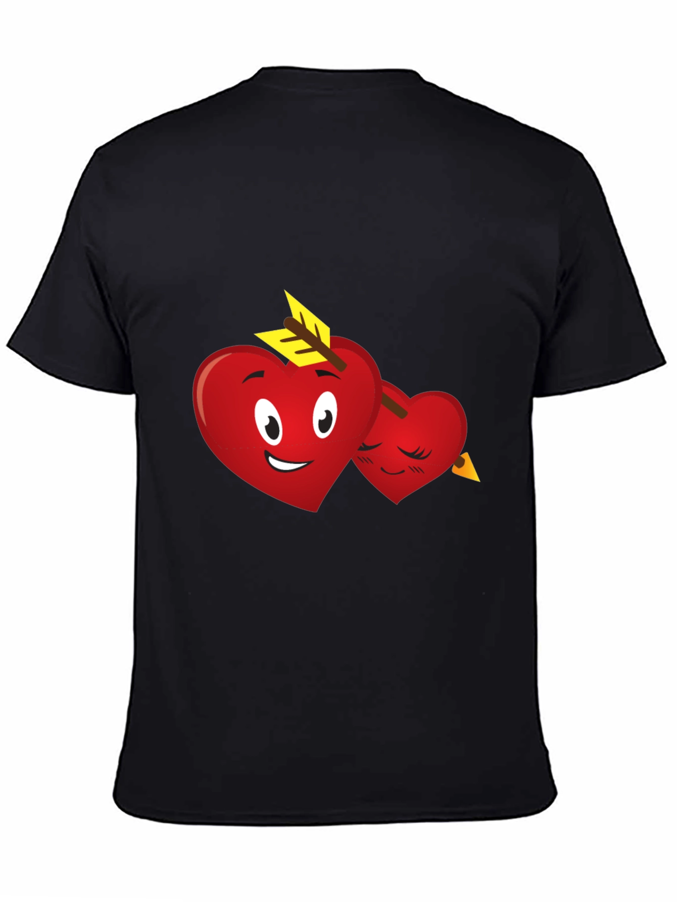 Heart Emoji Arrow T-Shirt - Black