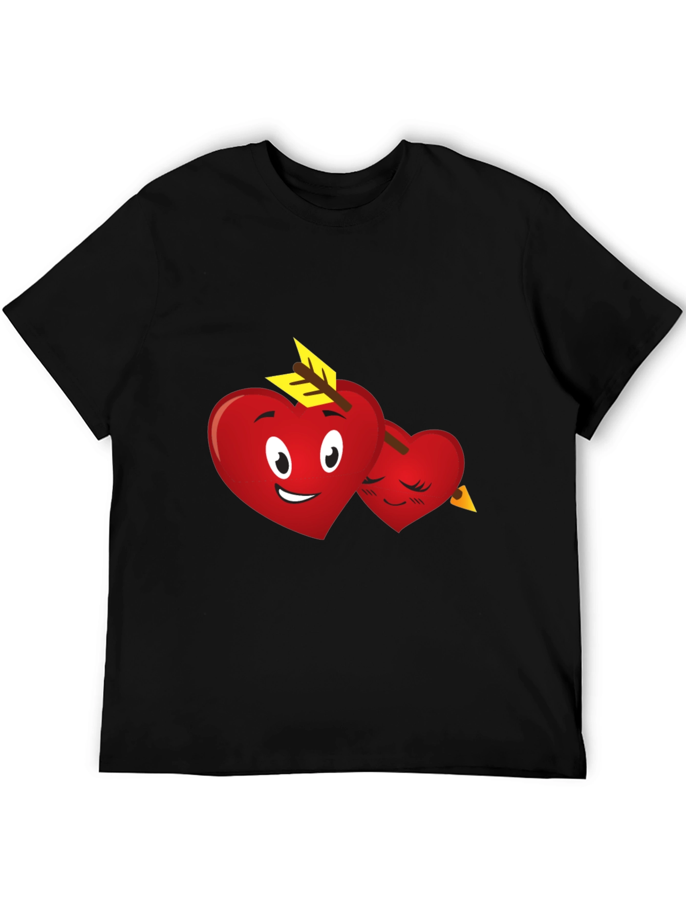 Heart Emoji Arrow T-Shirt - Black