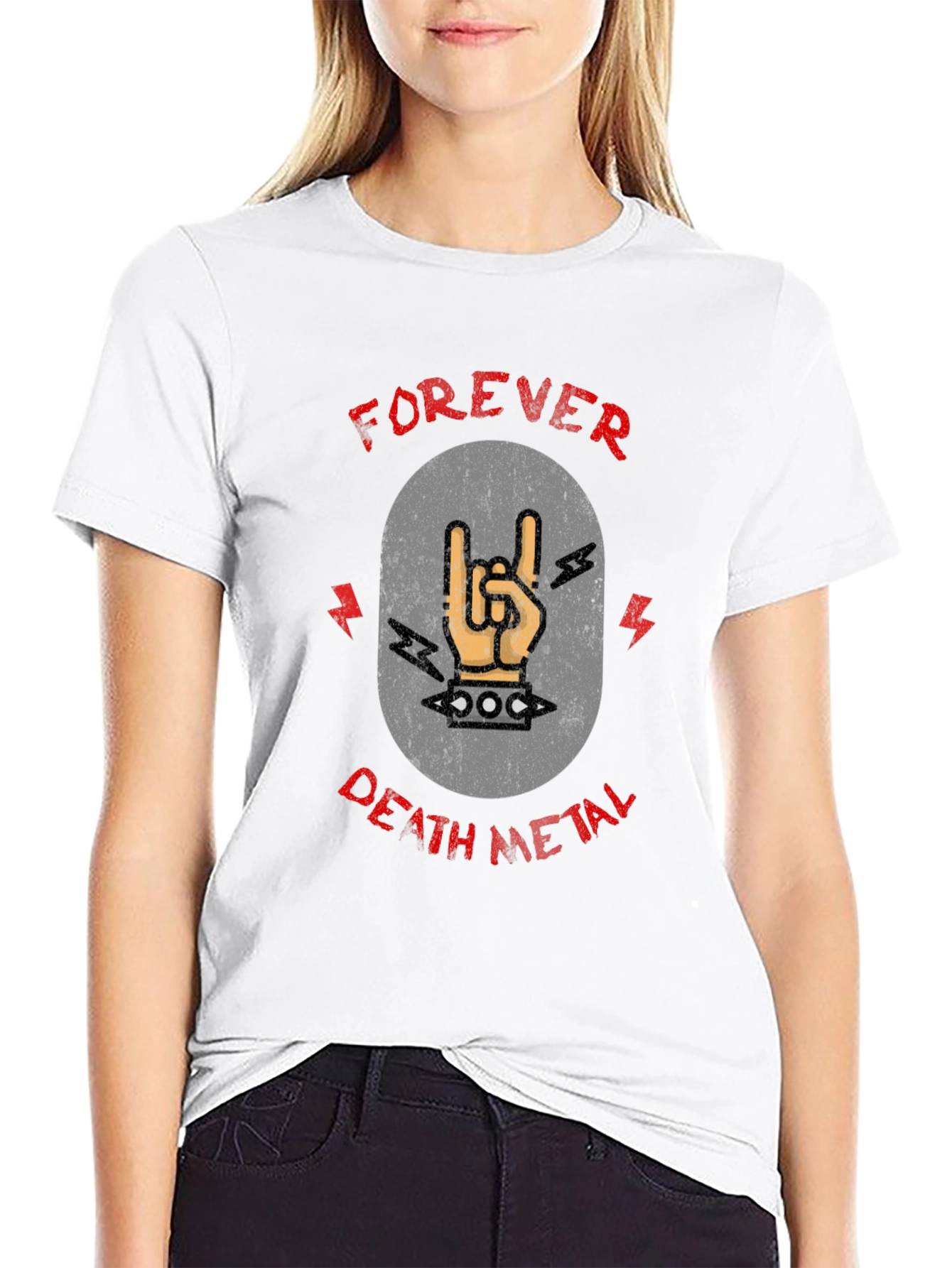 Forever Death Metal Graphic Tee - Rock On!