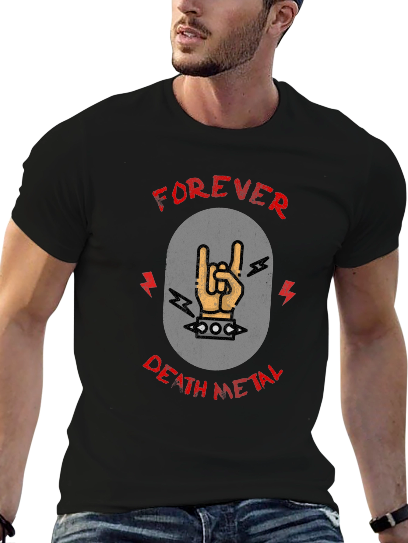 Forever Death Metal Graphic Tee - Rock On!