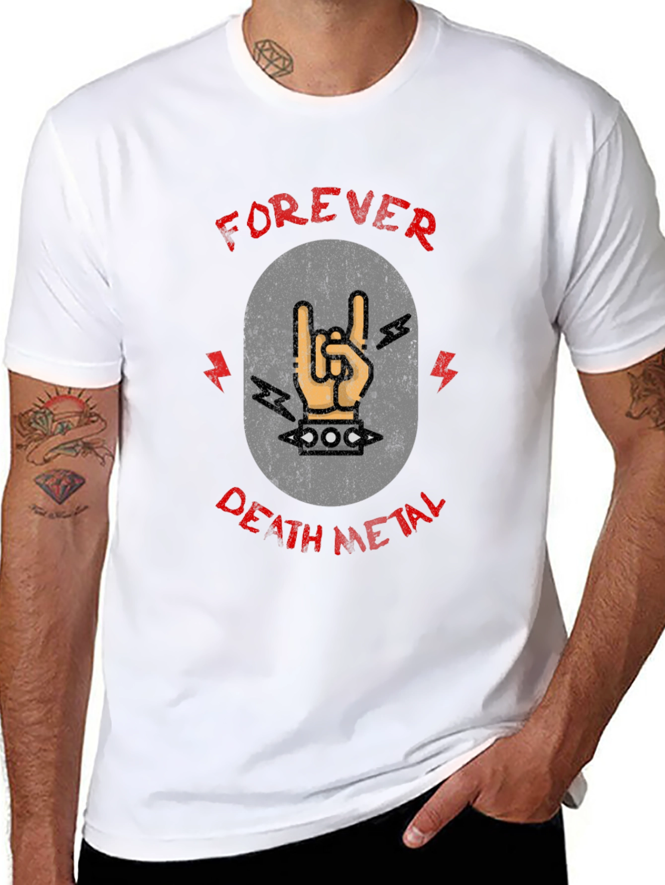 Forever Death Metal Graphic Tee - Rock On!