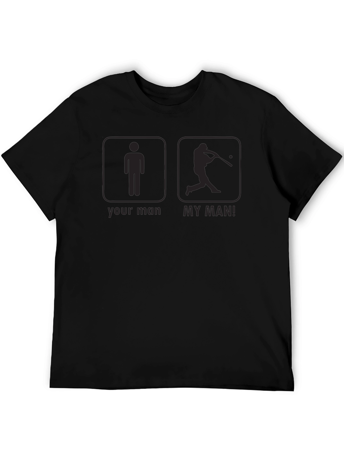 Your Man vs. My Man Baseball Graphic Tee