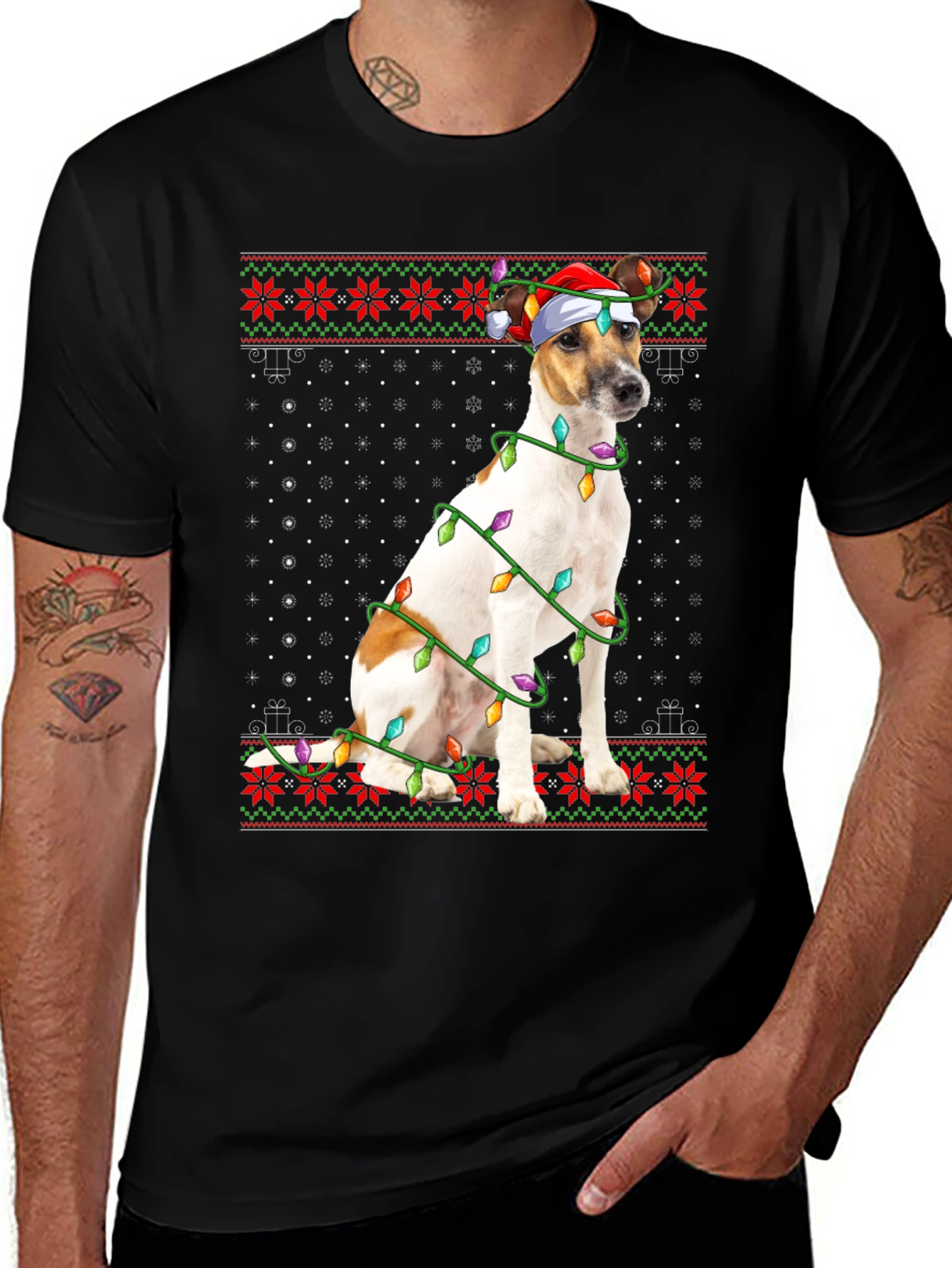Dog Christmas Lights T-Shirt