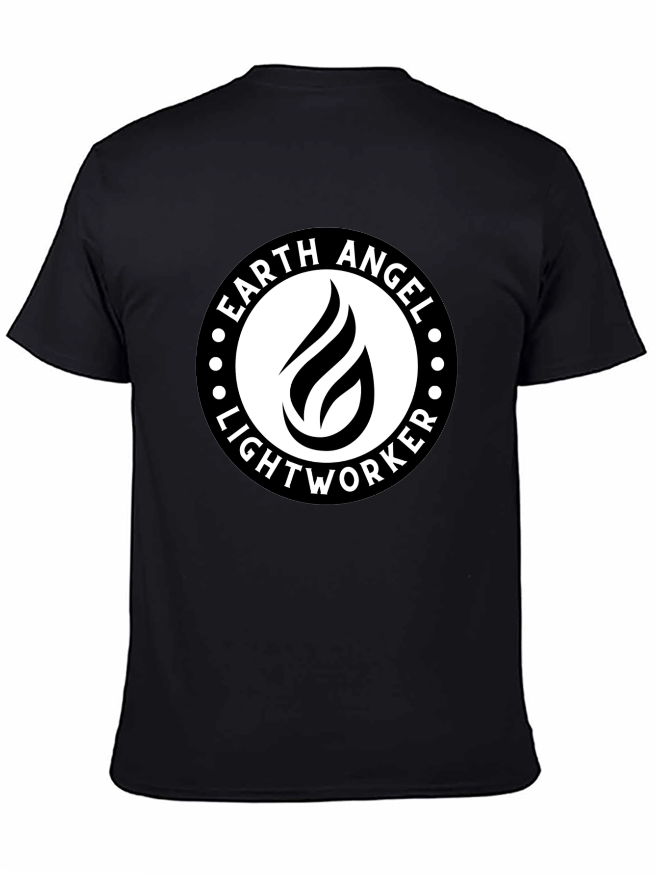 Earth Angel Lightworker Black Graphic Tee