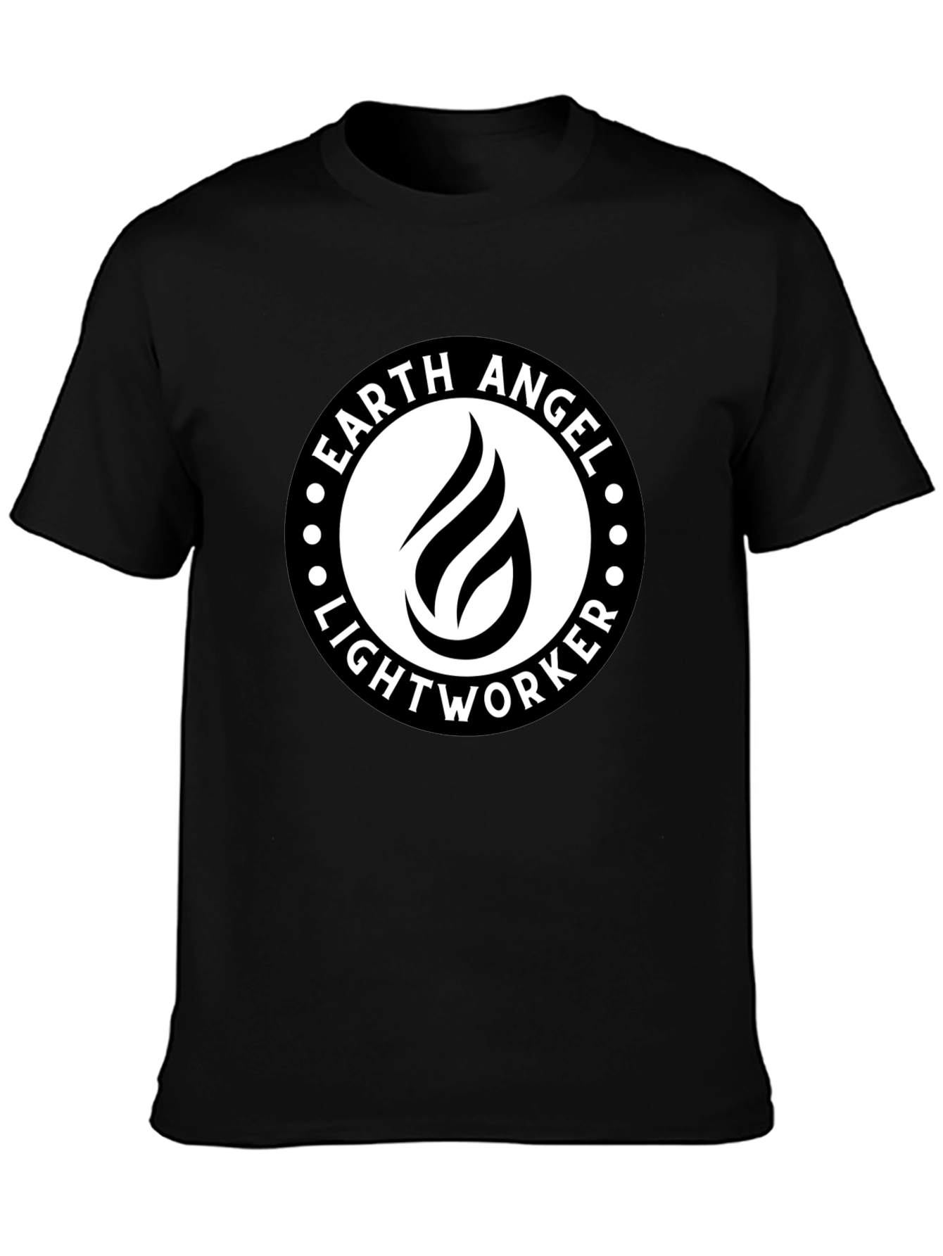 Earth Angel Lightworker Black Graphic Tee