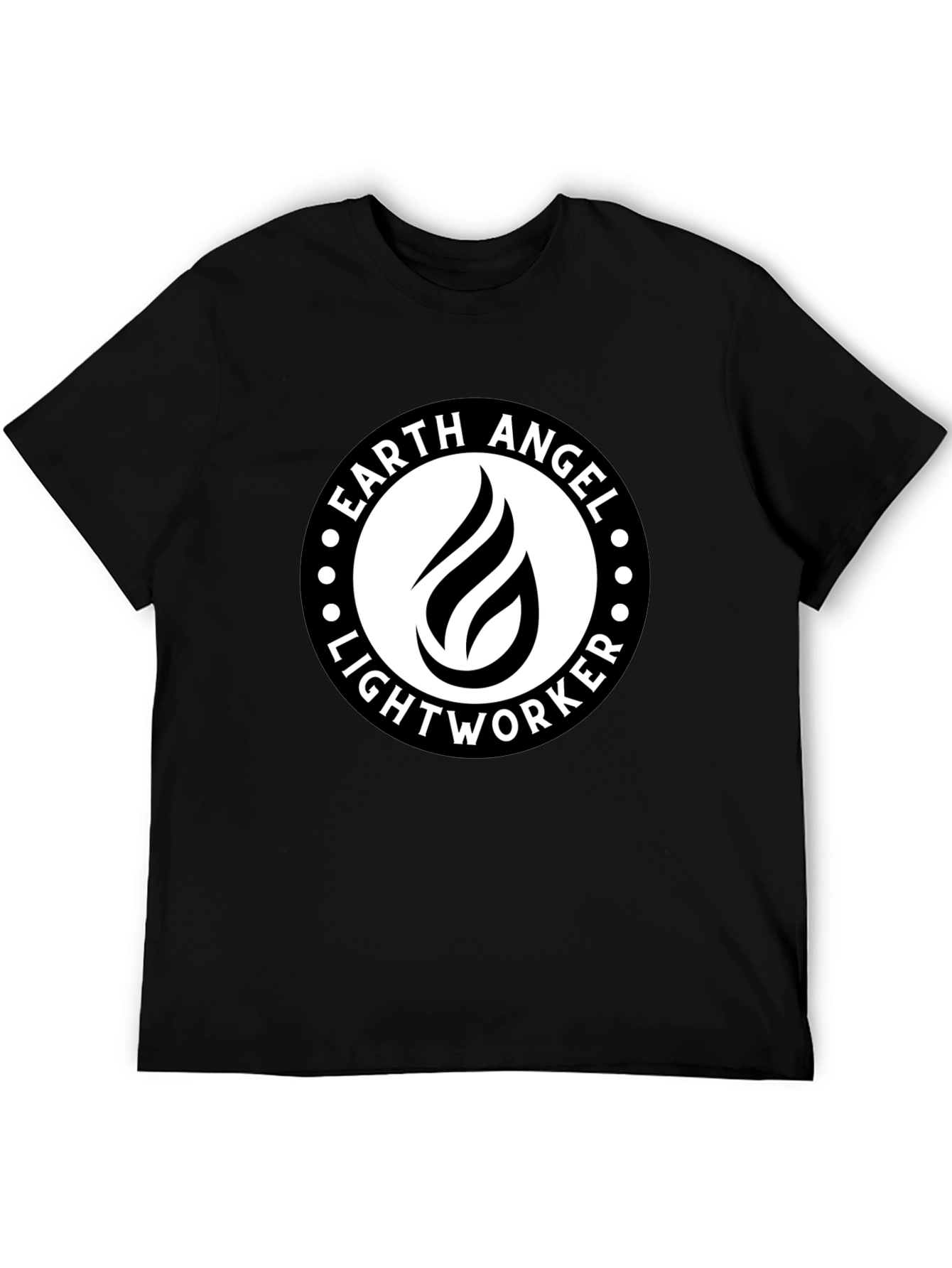 Earth Angel Lightworker Black Graphic Tee