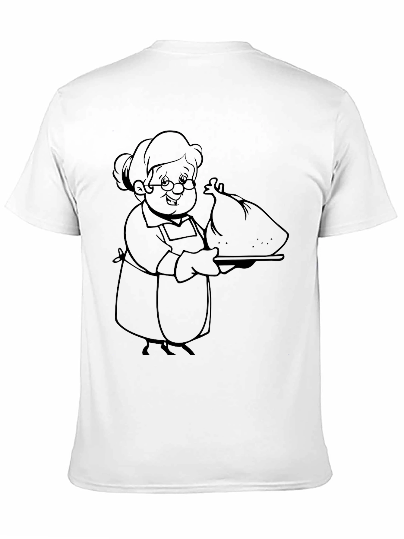 Grandma Serving Turkey Graphic T-Shirt