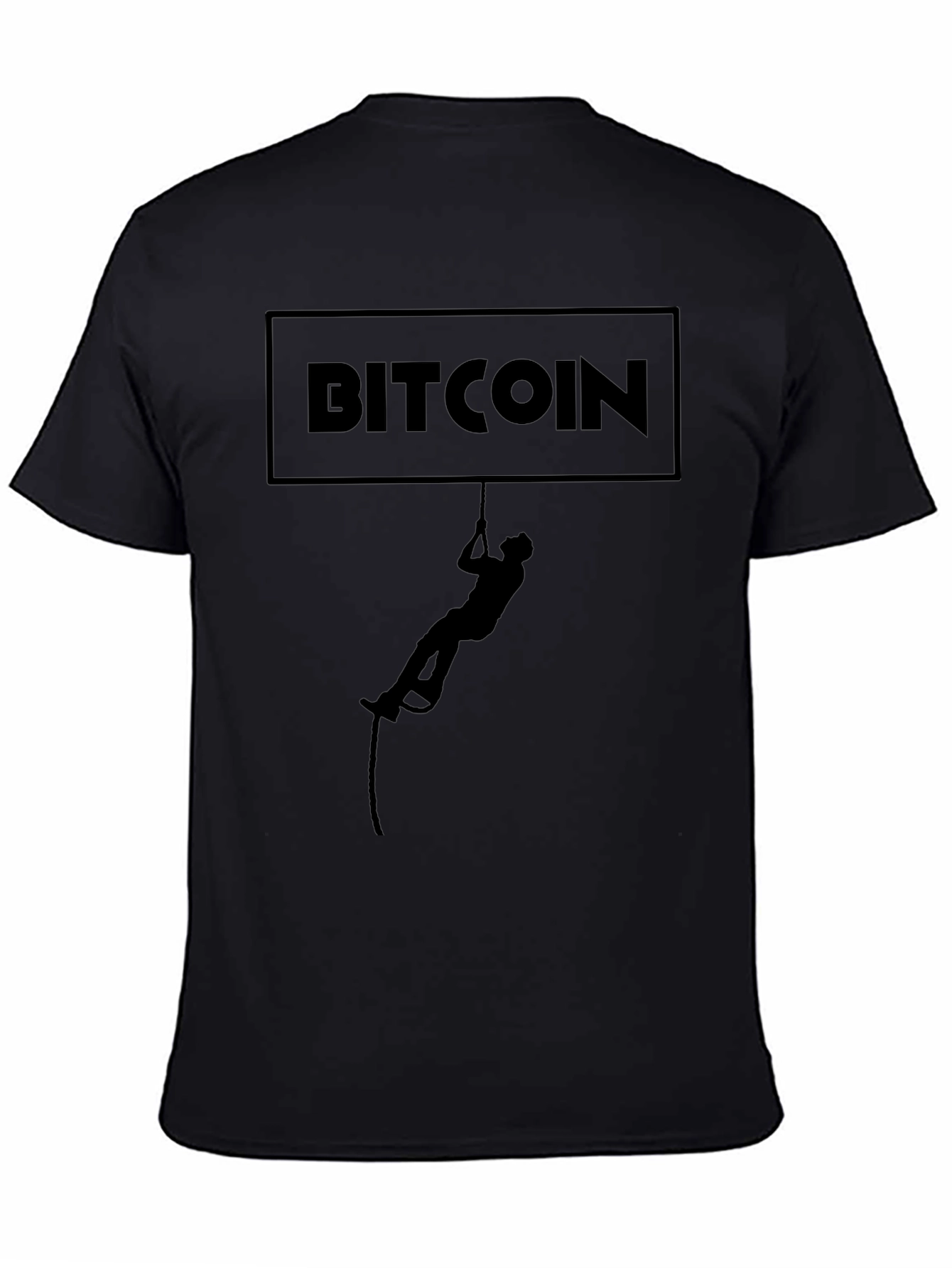 Bitcoin Climber Graphic T-Shirt - Crypto Enthusiast Tee