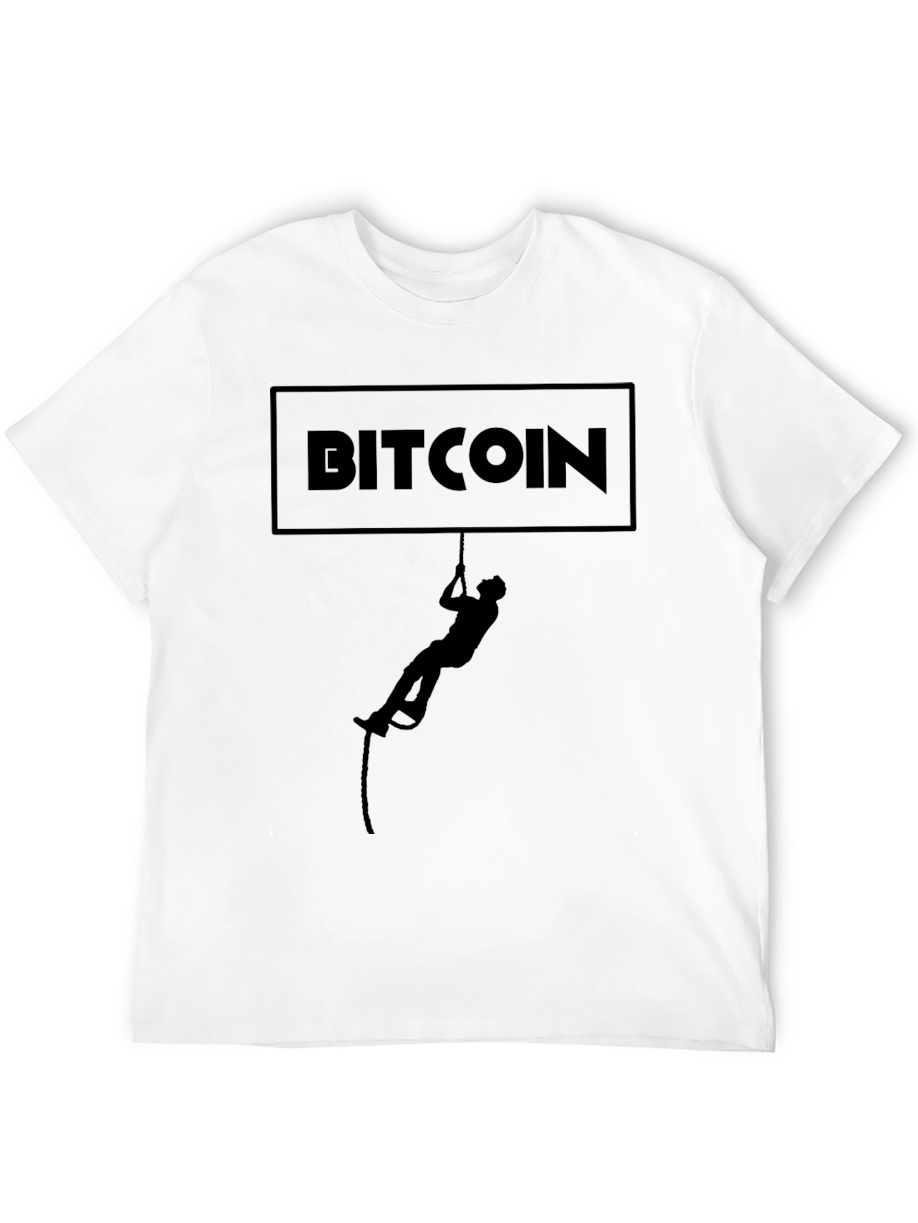 Bitcoin Climber Graphic T-Shirt - Crypto Enthusiast Tee
