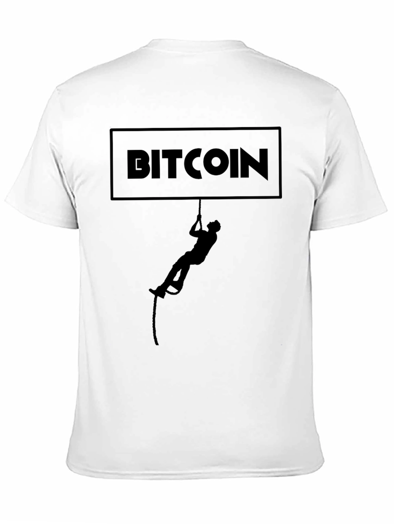 Bitcoin Climber Graphic T-Shirt - Crypto Enthusiast Tee