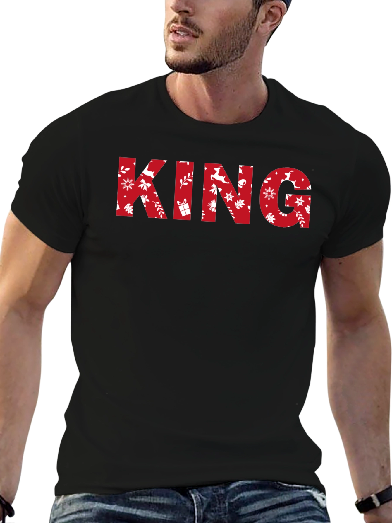 Festive KING Graphic Tee - Holiday Edition