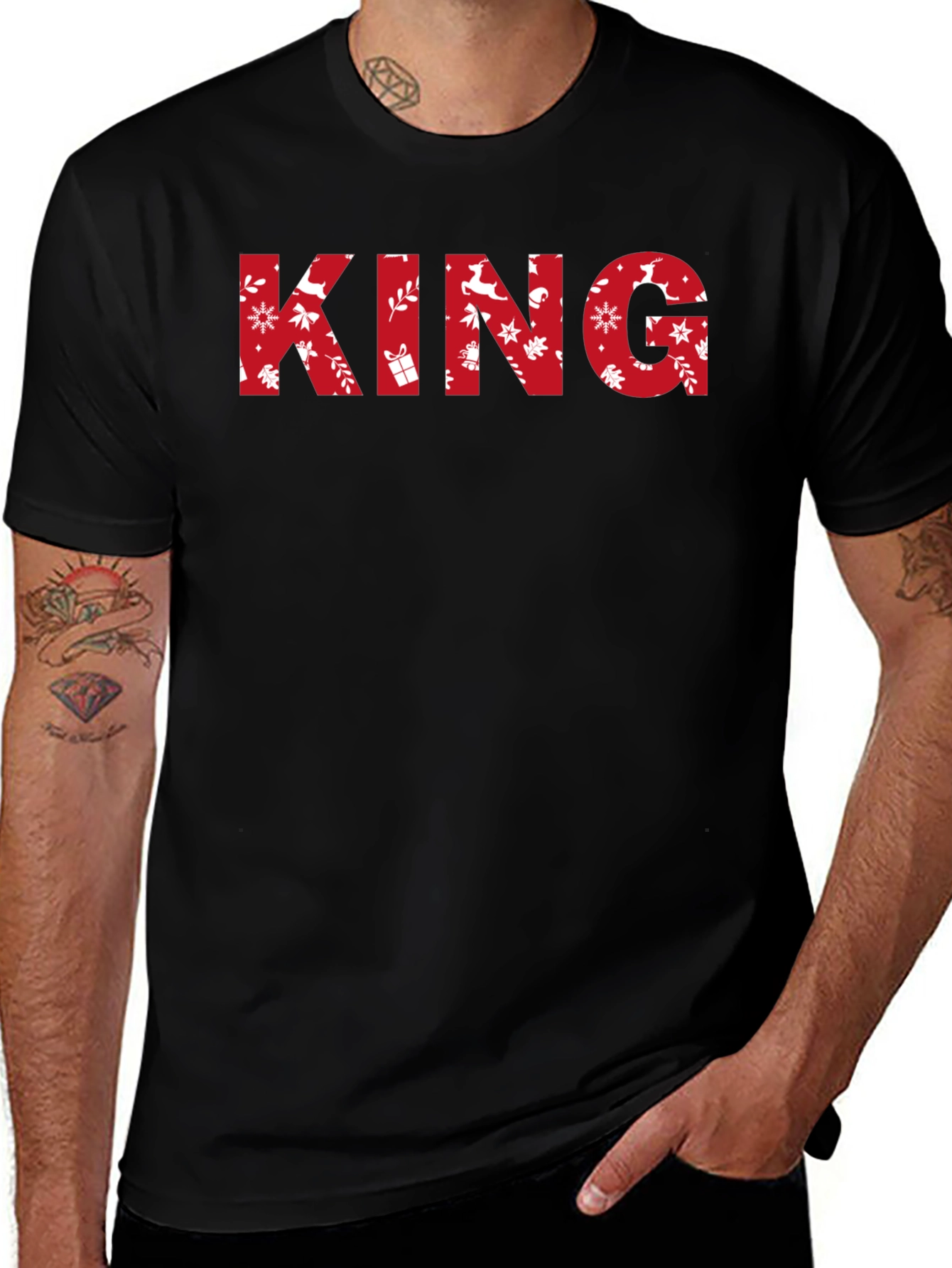 Festive KING Graphic Tee - Holiday Edition