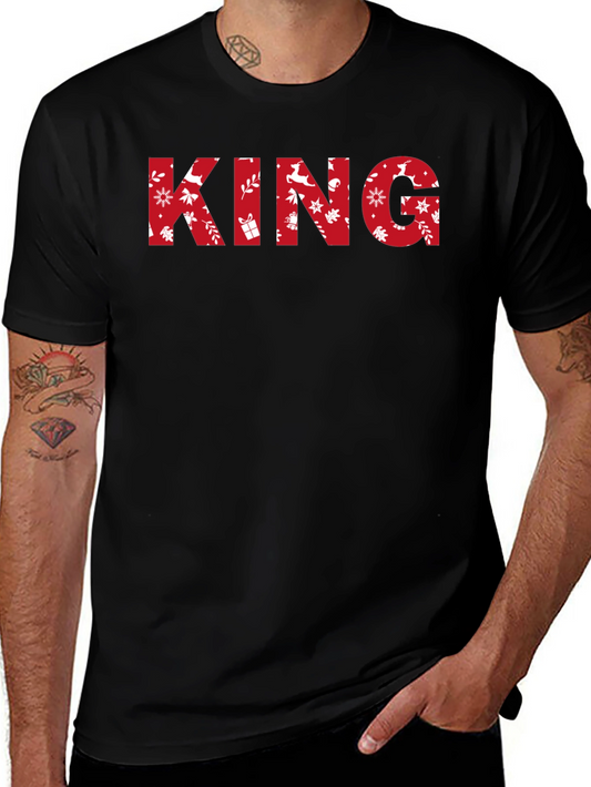 Festive KING Graphic Tee - Holiday Edition
