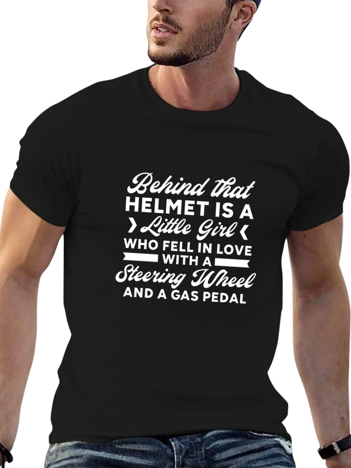 Behind That Helmet T-Shirt - Gift for Women