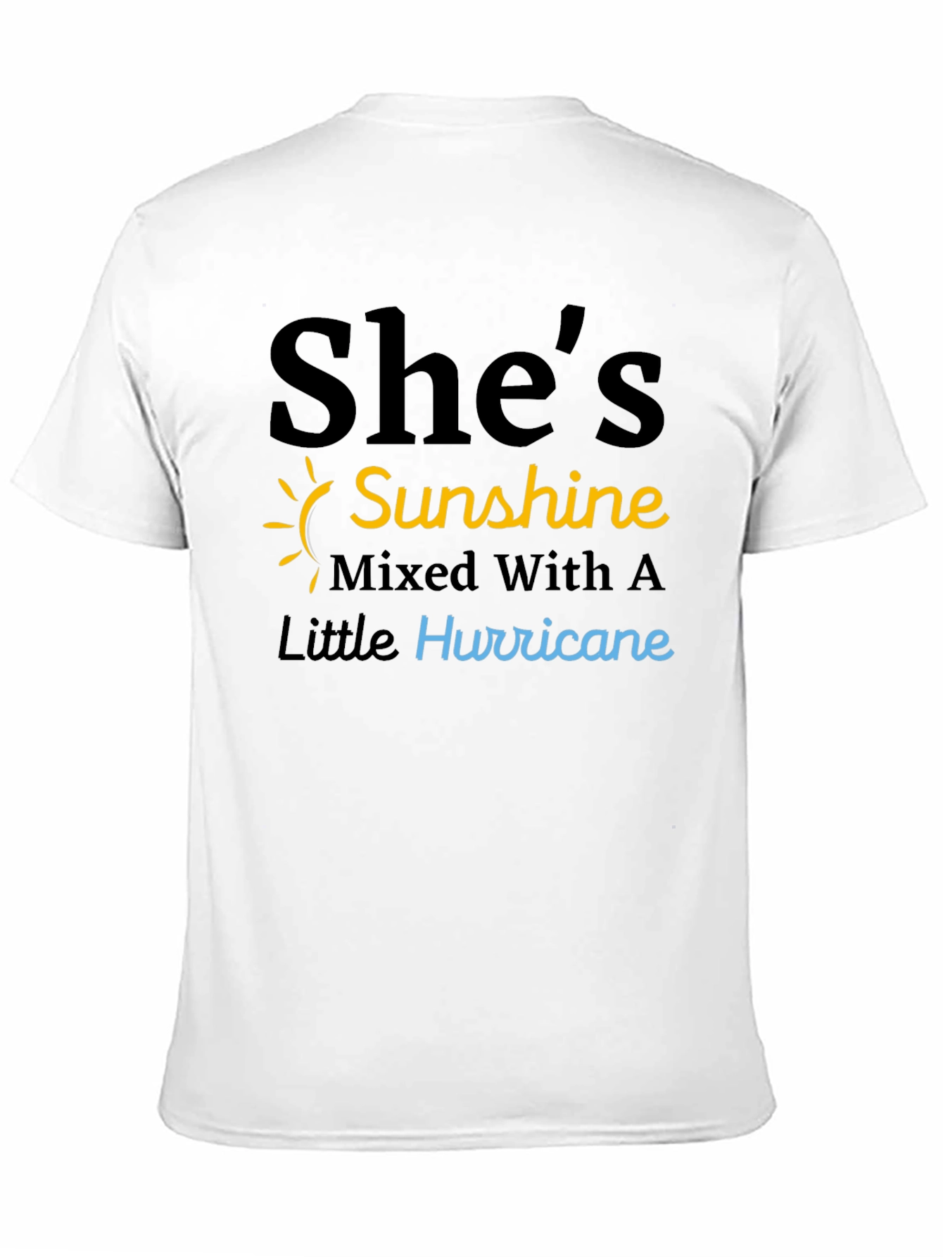 Shes Sunshine & Hurricane Black T-Shirt