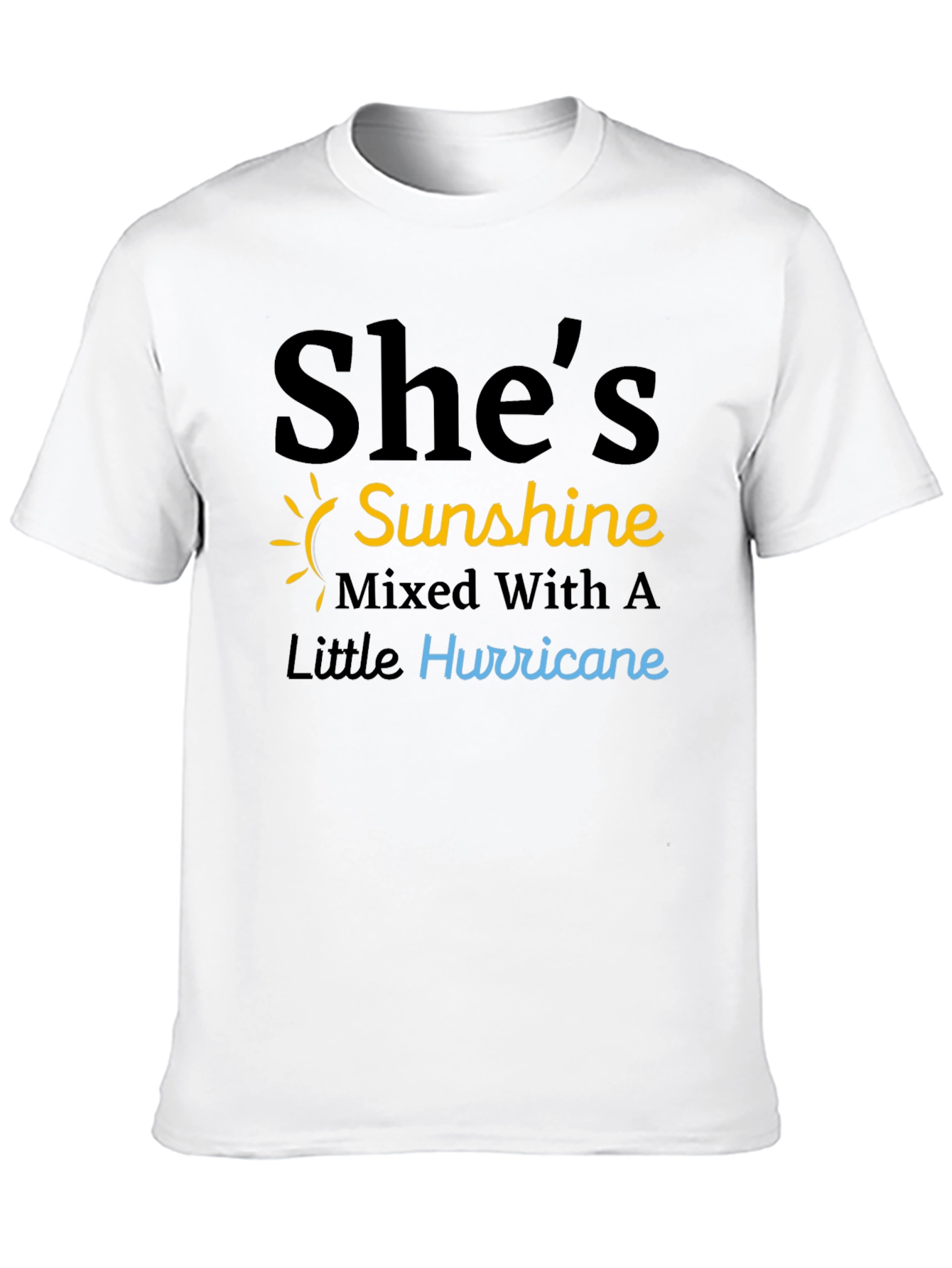 Shes Sunshine & Hurricane Black T-Shirt