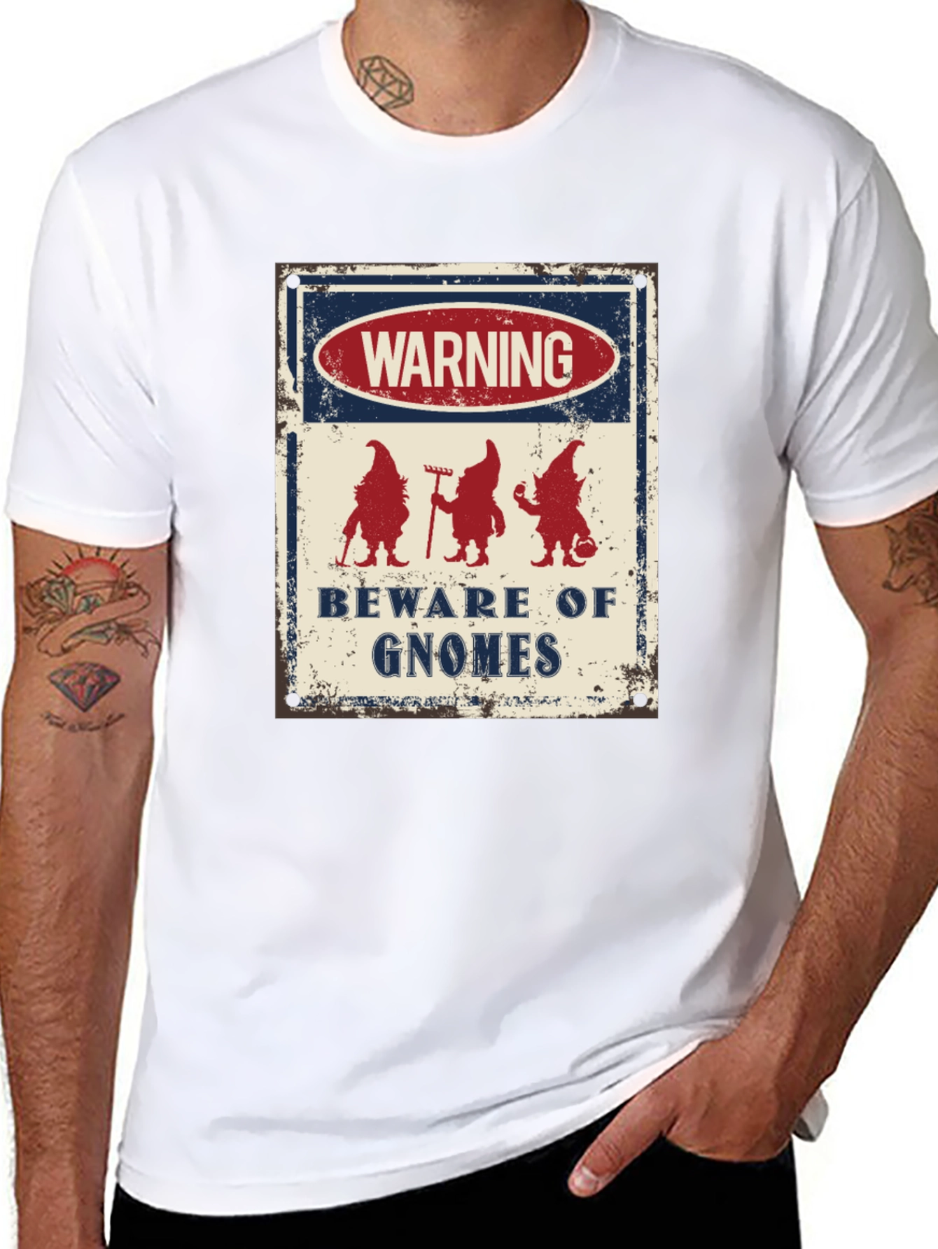 Beware of Gnomes Graphic Tee