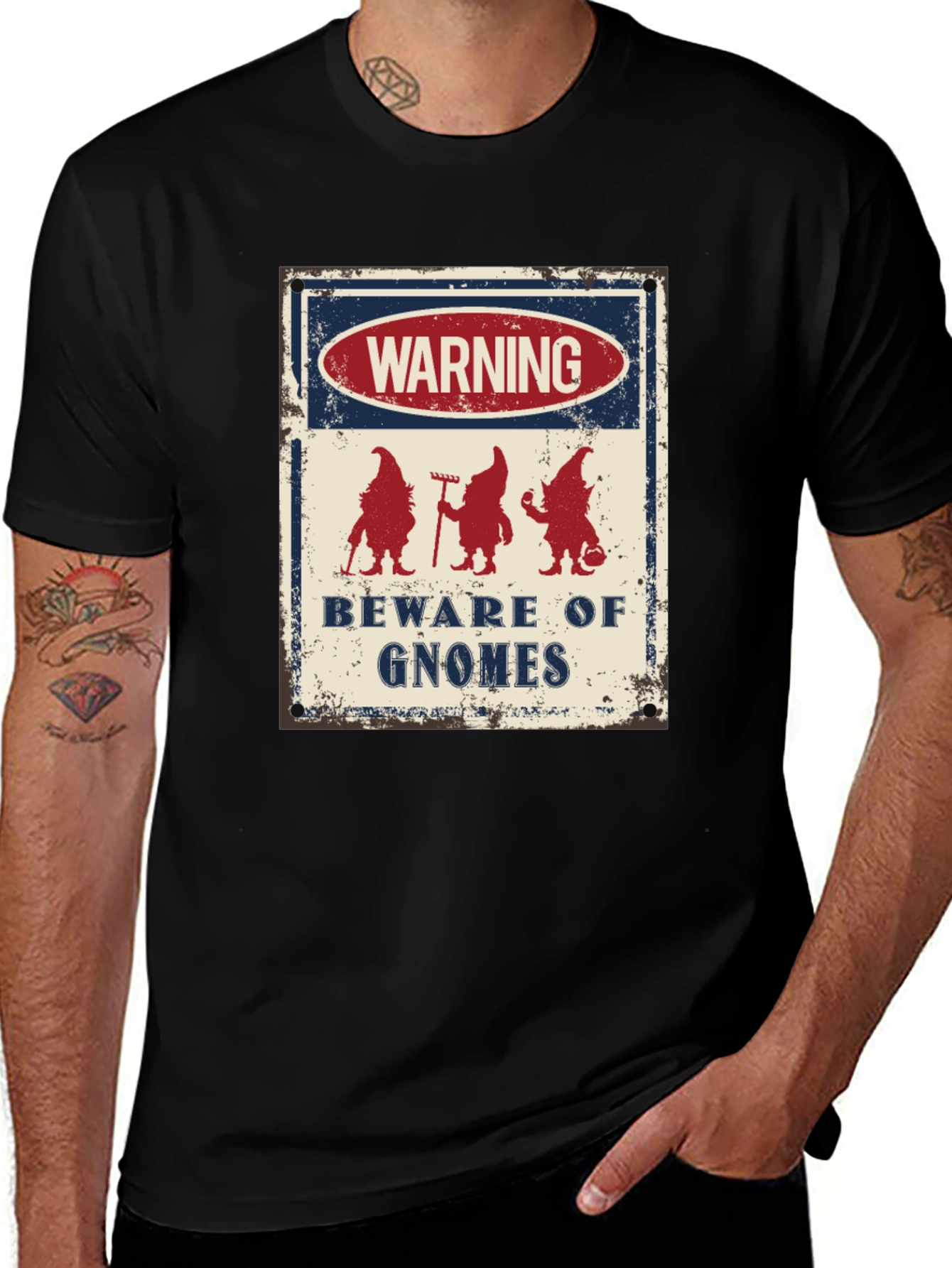 Beware of Gnomes Graphic Tee