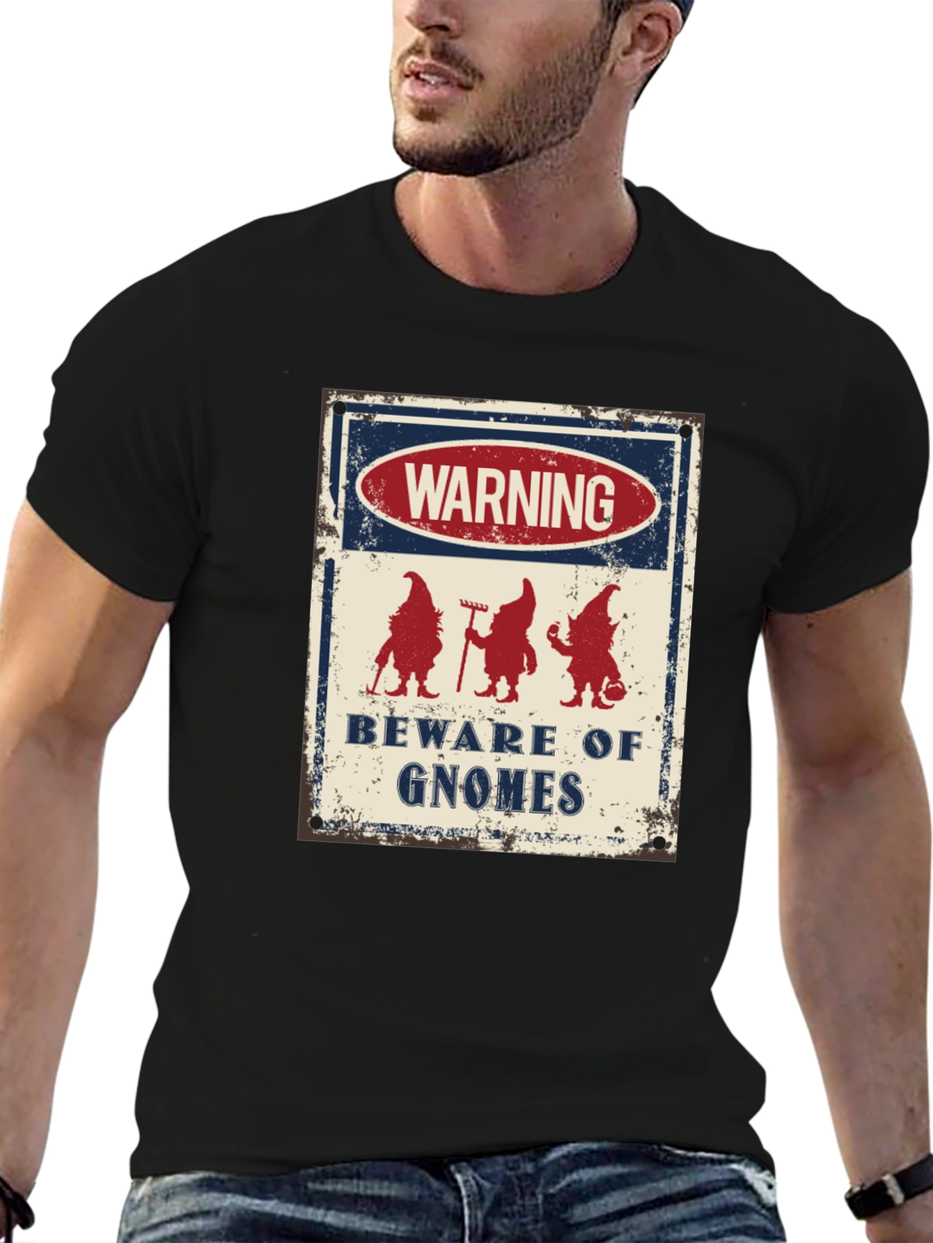 Beware of Gnomes Graphic Tee