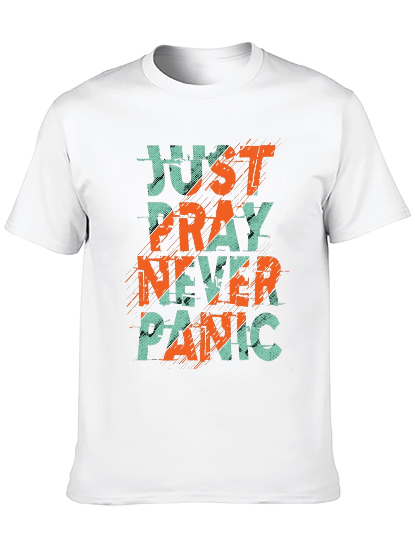 Just Pray Never Panic Graphic Tee