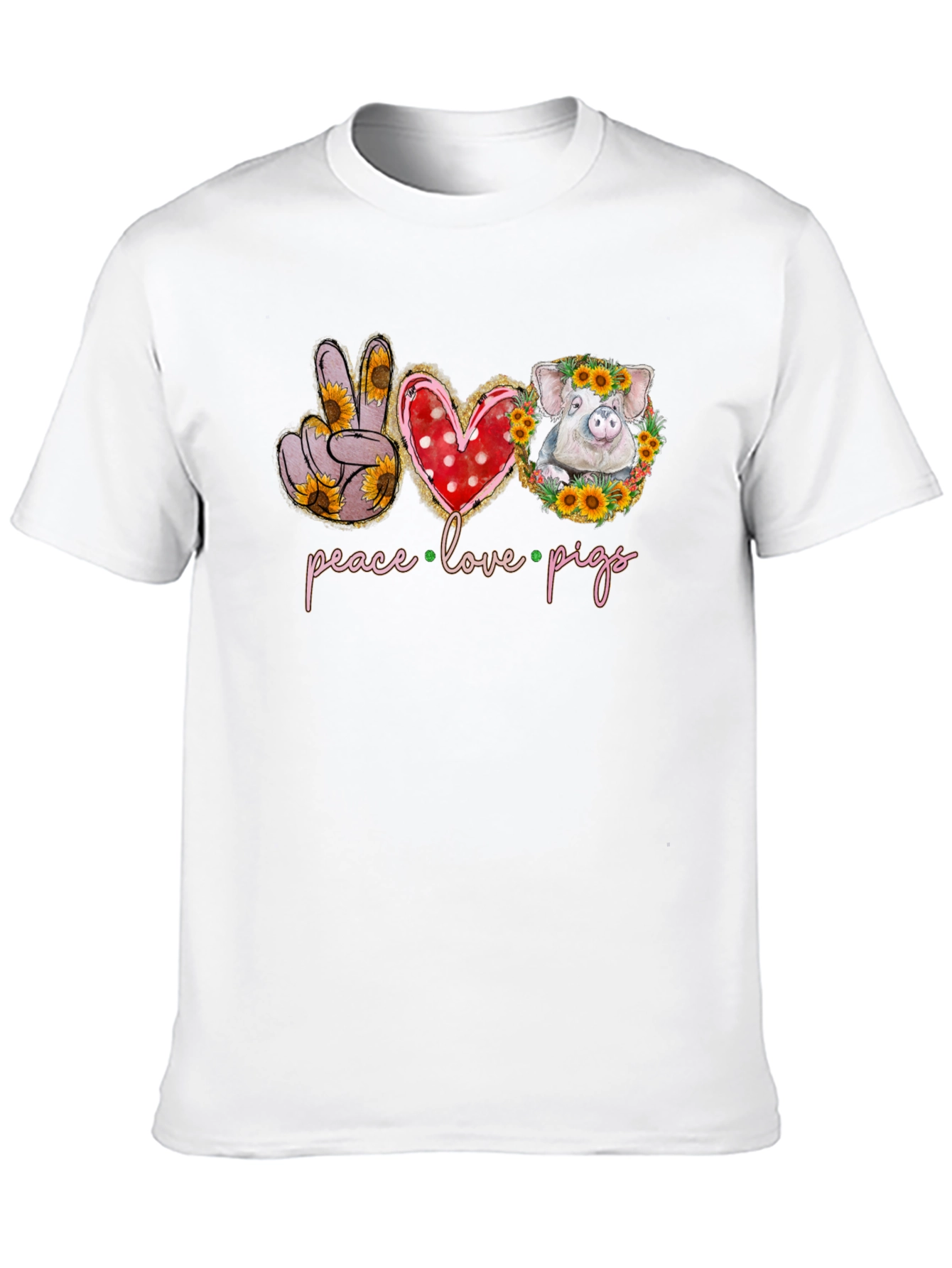 Peace Love Pigs Graphic Tee