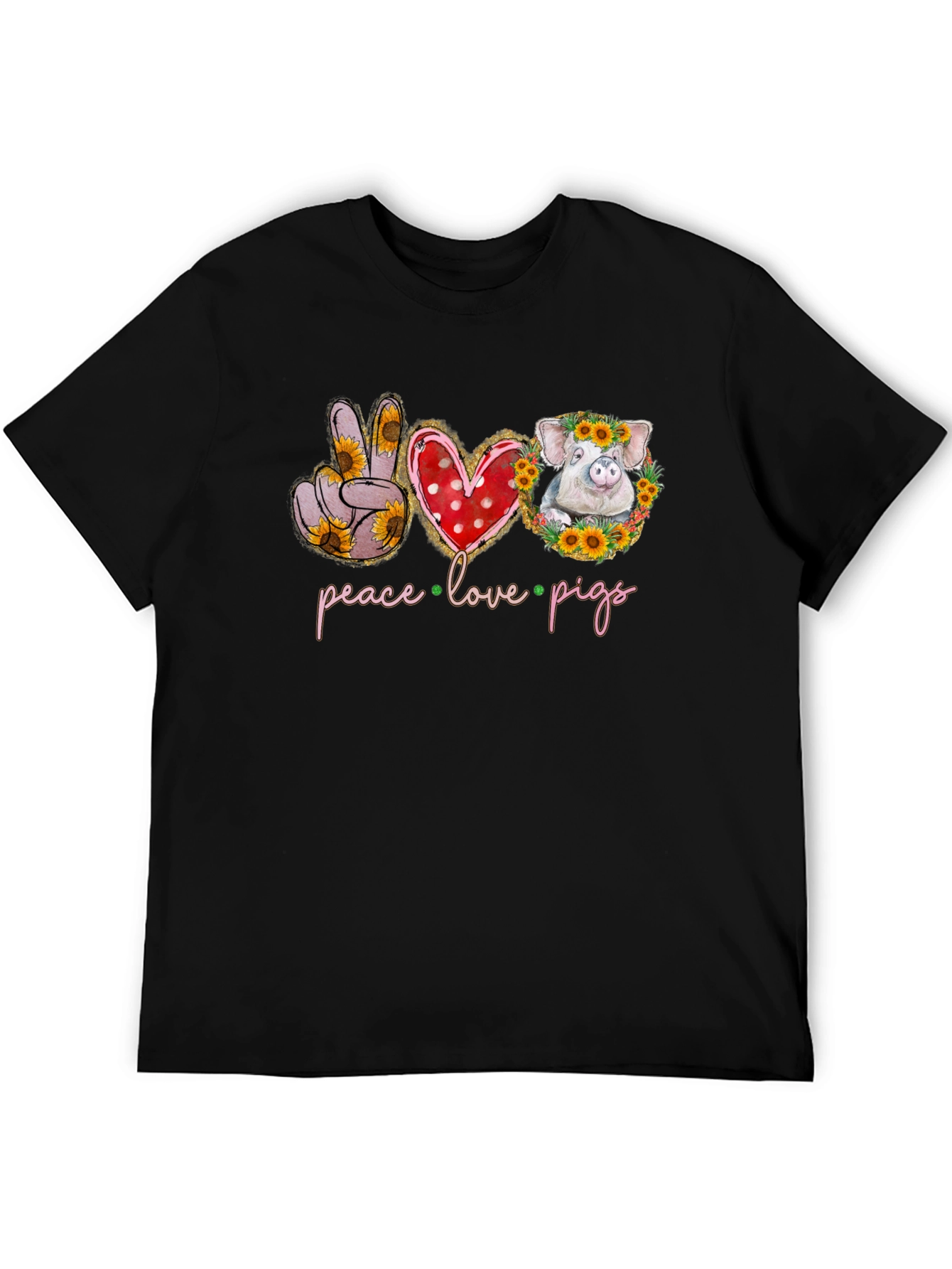 Peace Love Pigs Graphic Tee