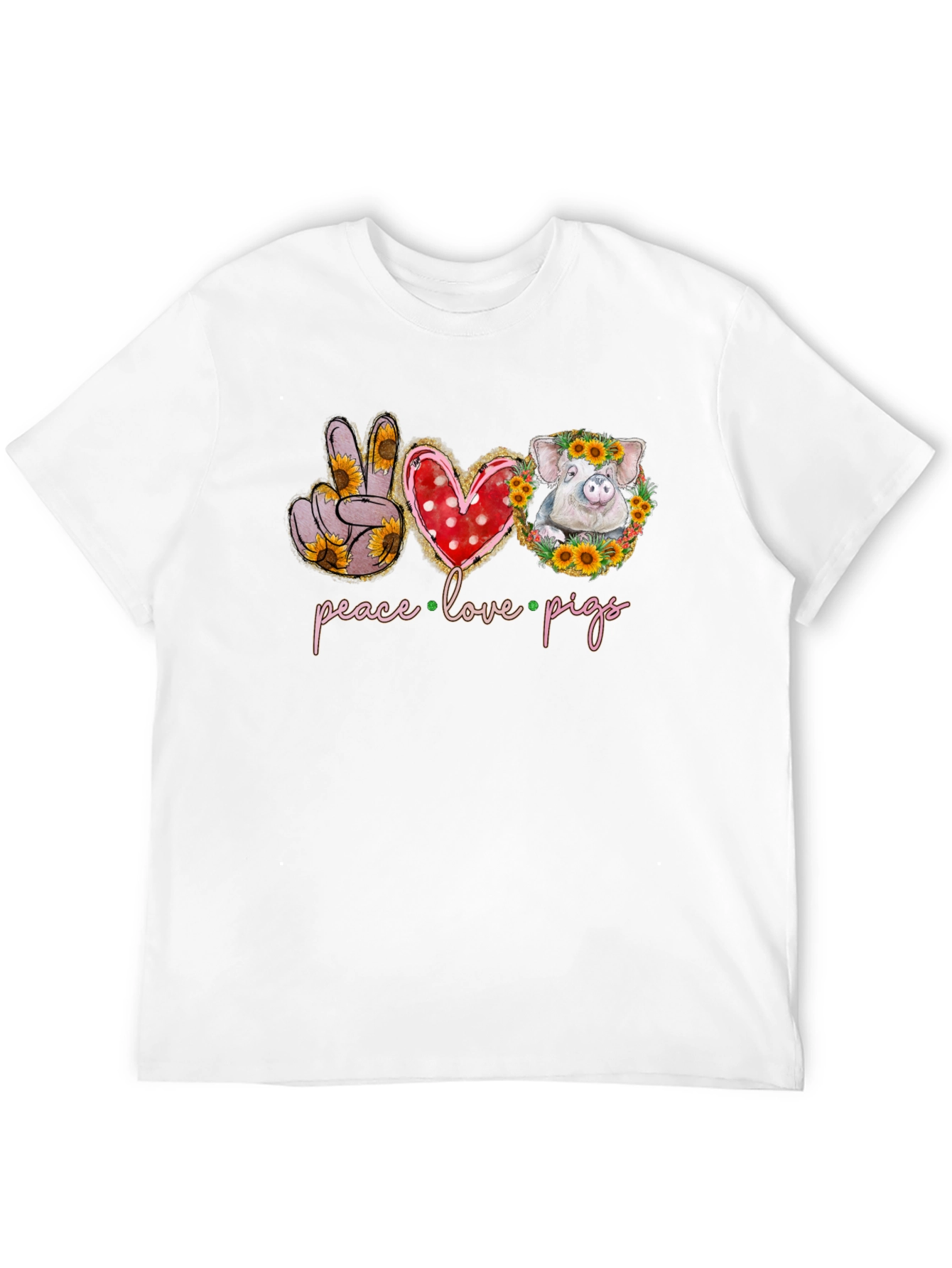 Peace Love Pigs Graphic Tee