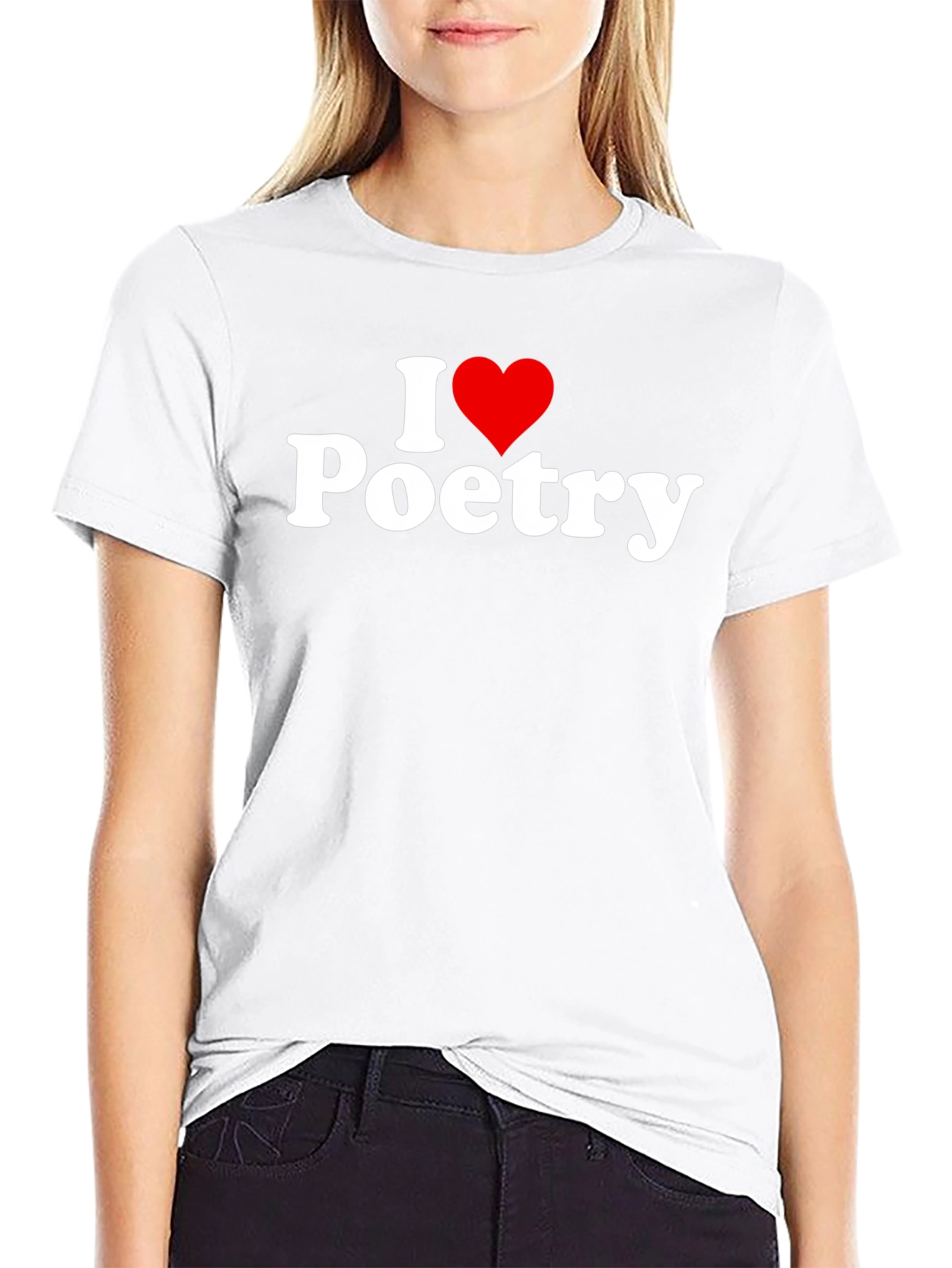 I Heart Poetry Black T-Shirt