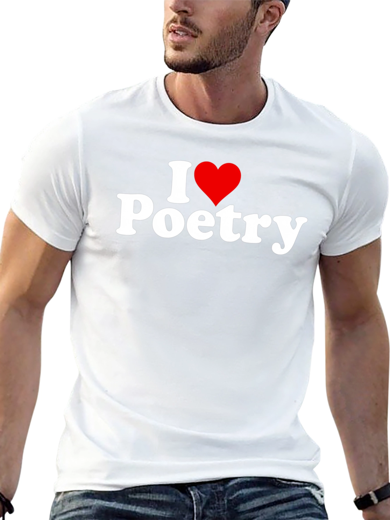 I Heart Poetry Black T-Shirt