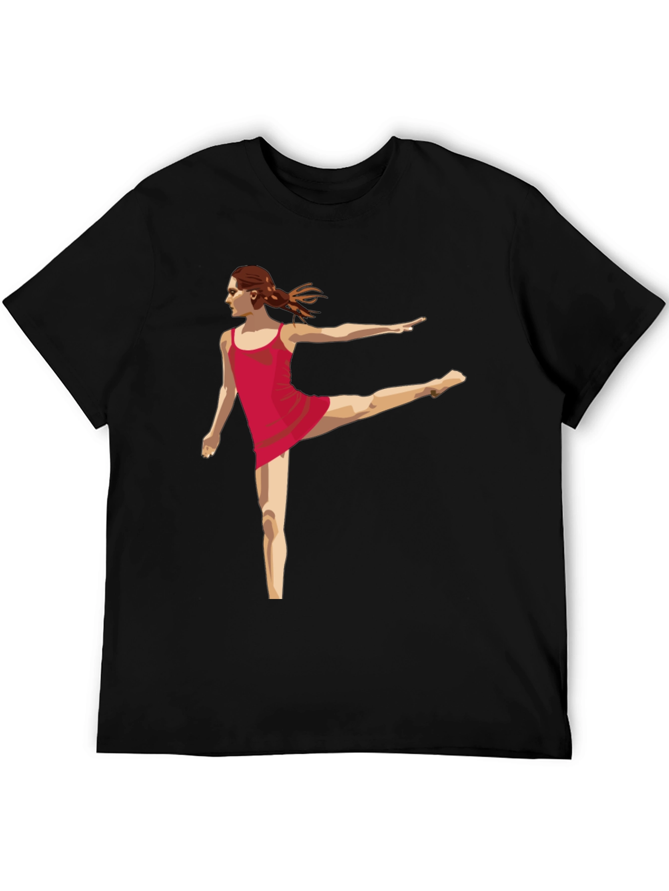 Dancer Graphic Tee - Modern Black T-Shirt