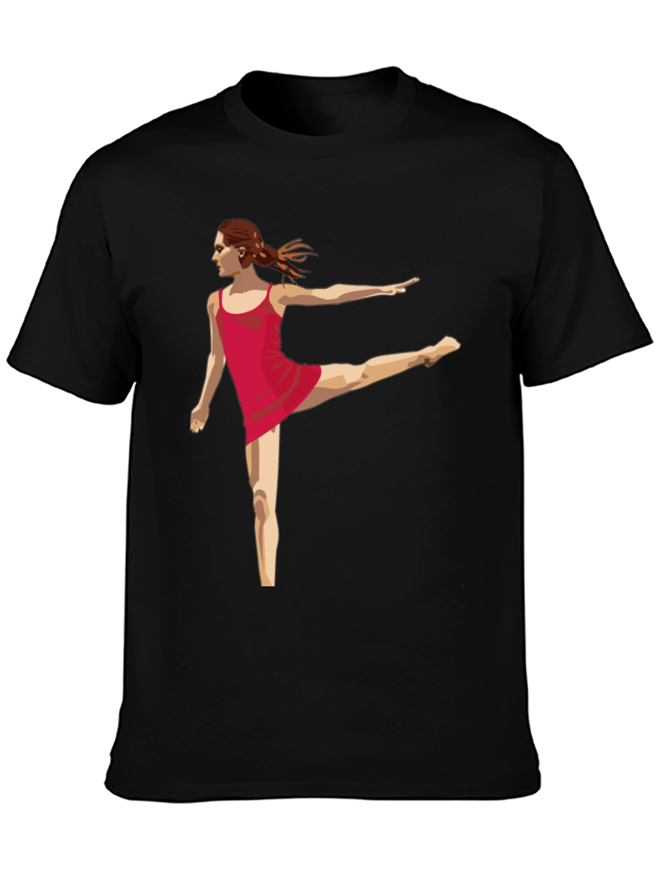 Dancer Graphic Tee - Modern Black T-Shirt