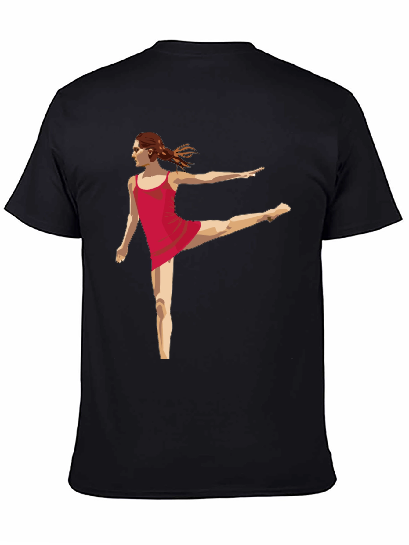 Dancer Graphic Tee - Modern Black T-Shirt