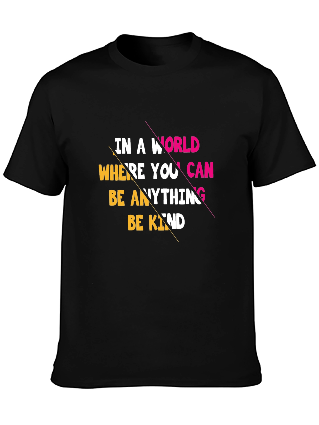 Be Kind Graphic Tee - Mens Black T-Shirt