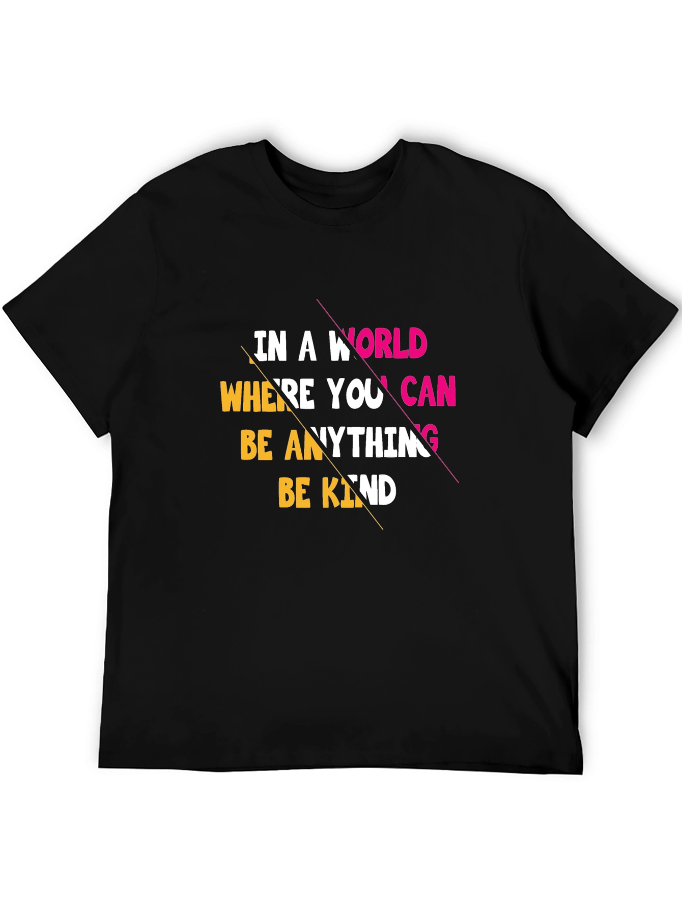 Be Kind Graphic Tee - Mens Black T-Shirt
