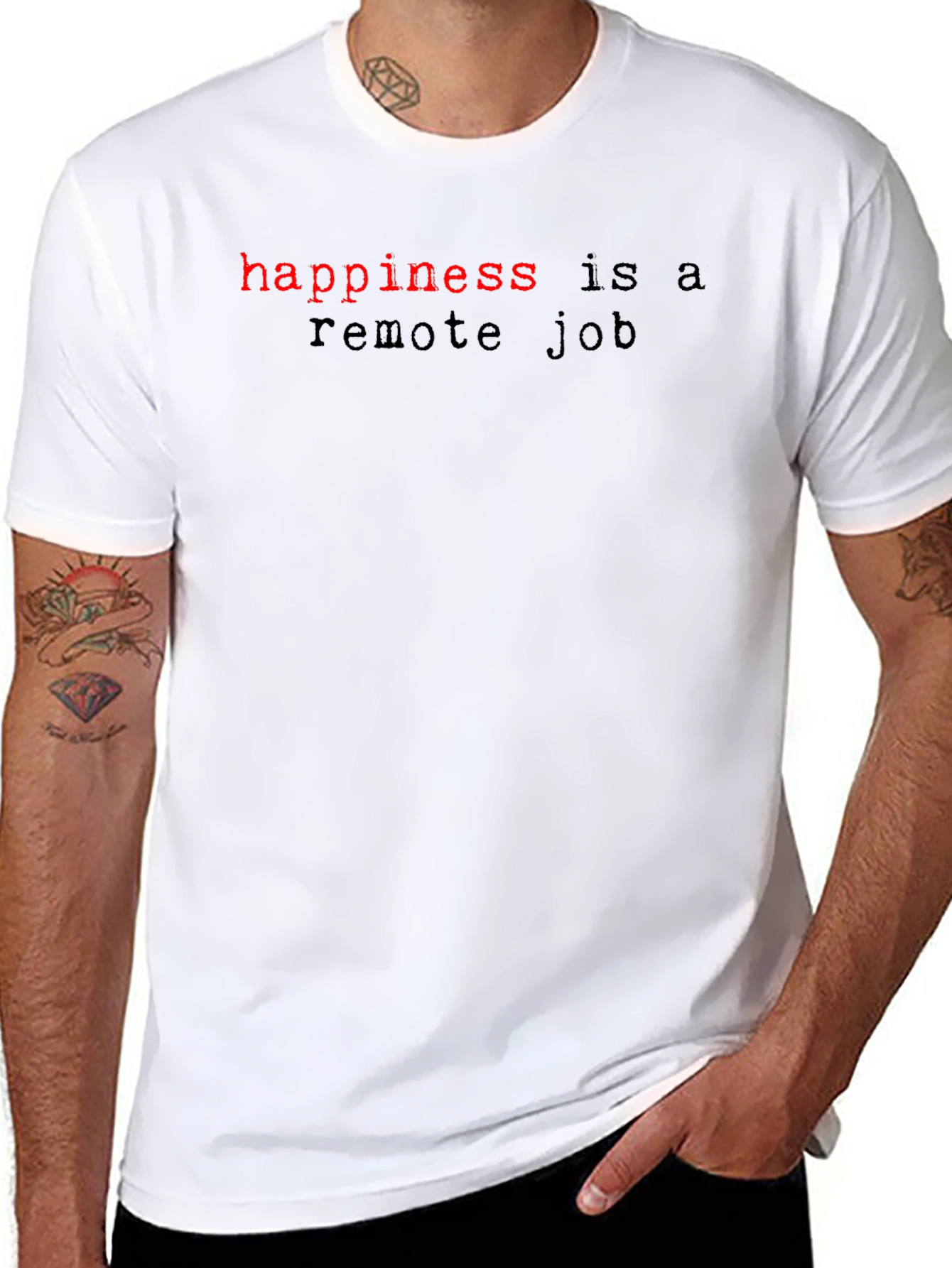 Happiness is a Remote Job T-Shirt