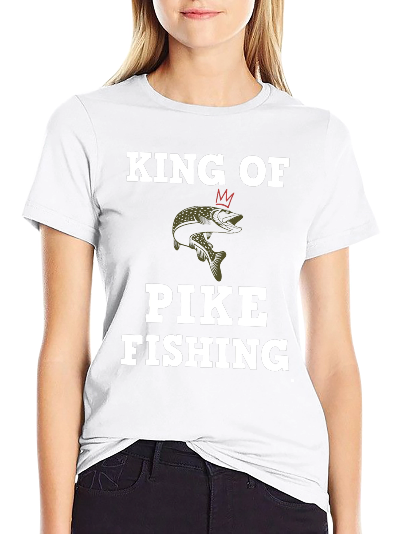 King of Pike Fishing Graphic T-Shirt