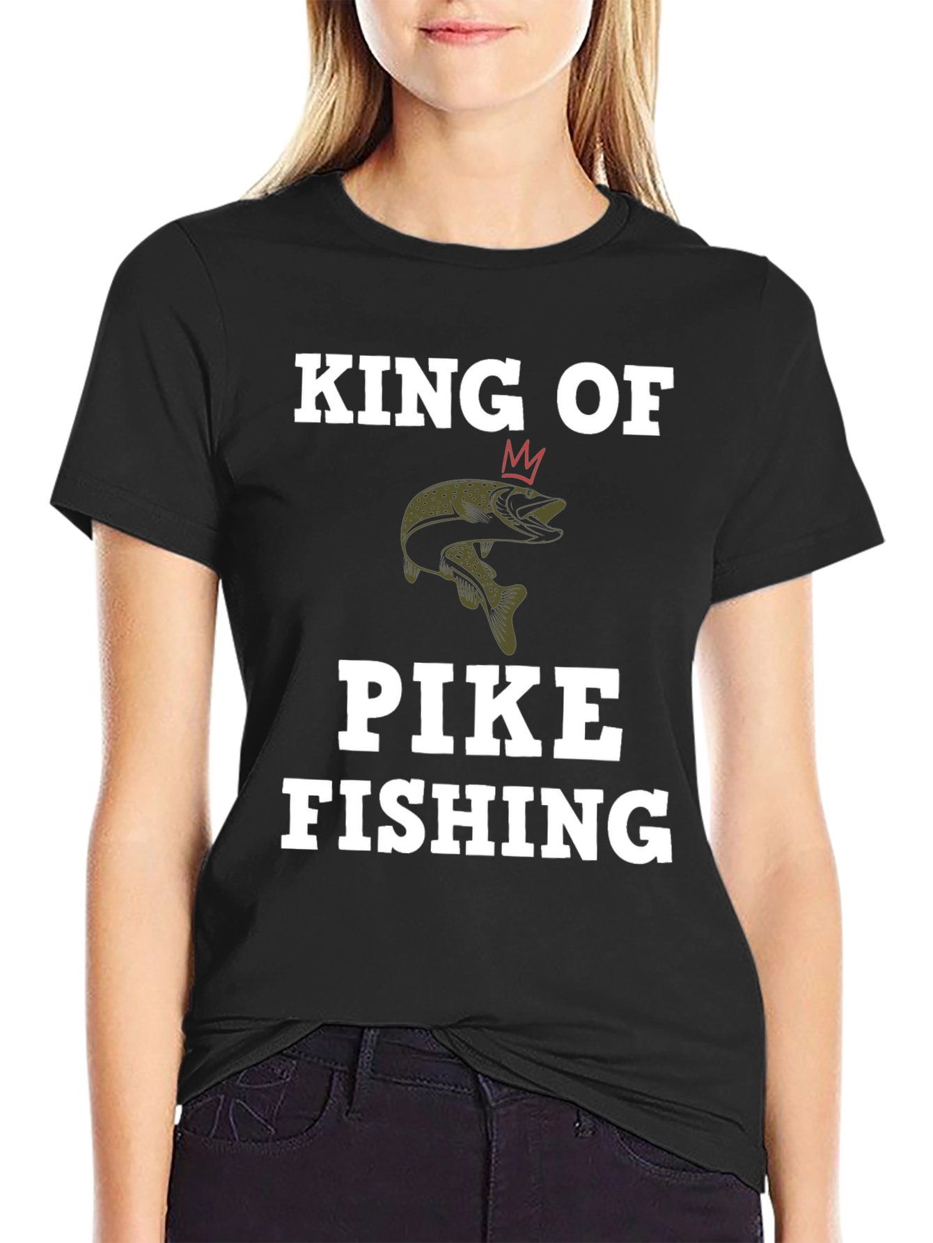 King of Pike Fishing Graphic T-Shirt